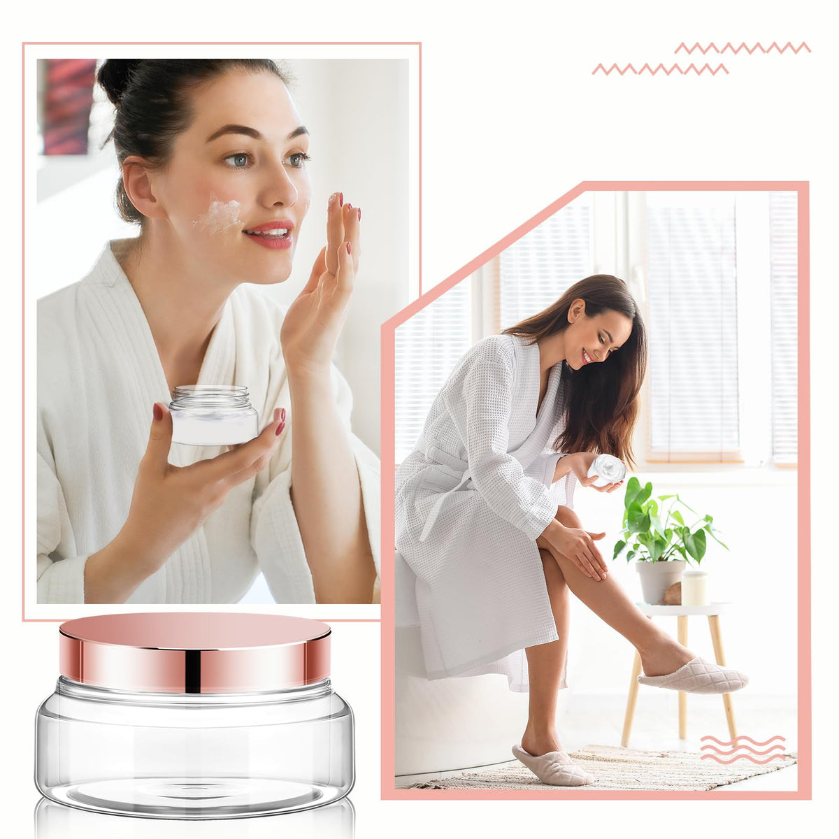 24 Pack Plastic Cosmetic Jars with Lids Label 5 oz Clear - Tessco for you Official Imagery - 7