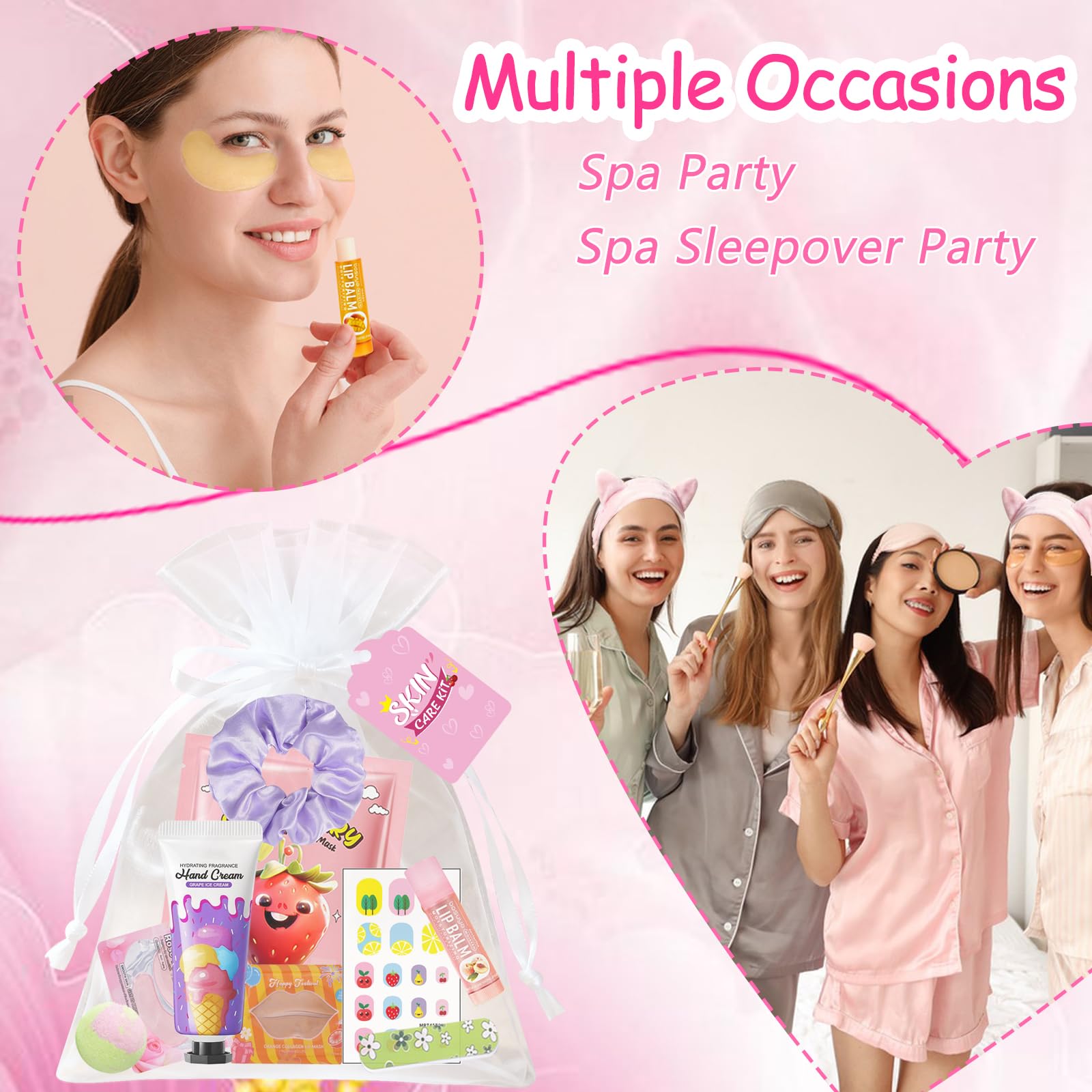 96 PCS Spa Party Supplies for Women Spa Favors Include Face - SSGP Official Product Imagery - 4