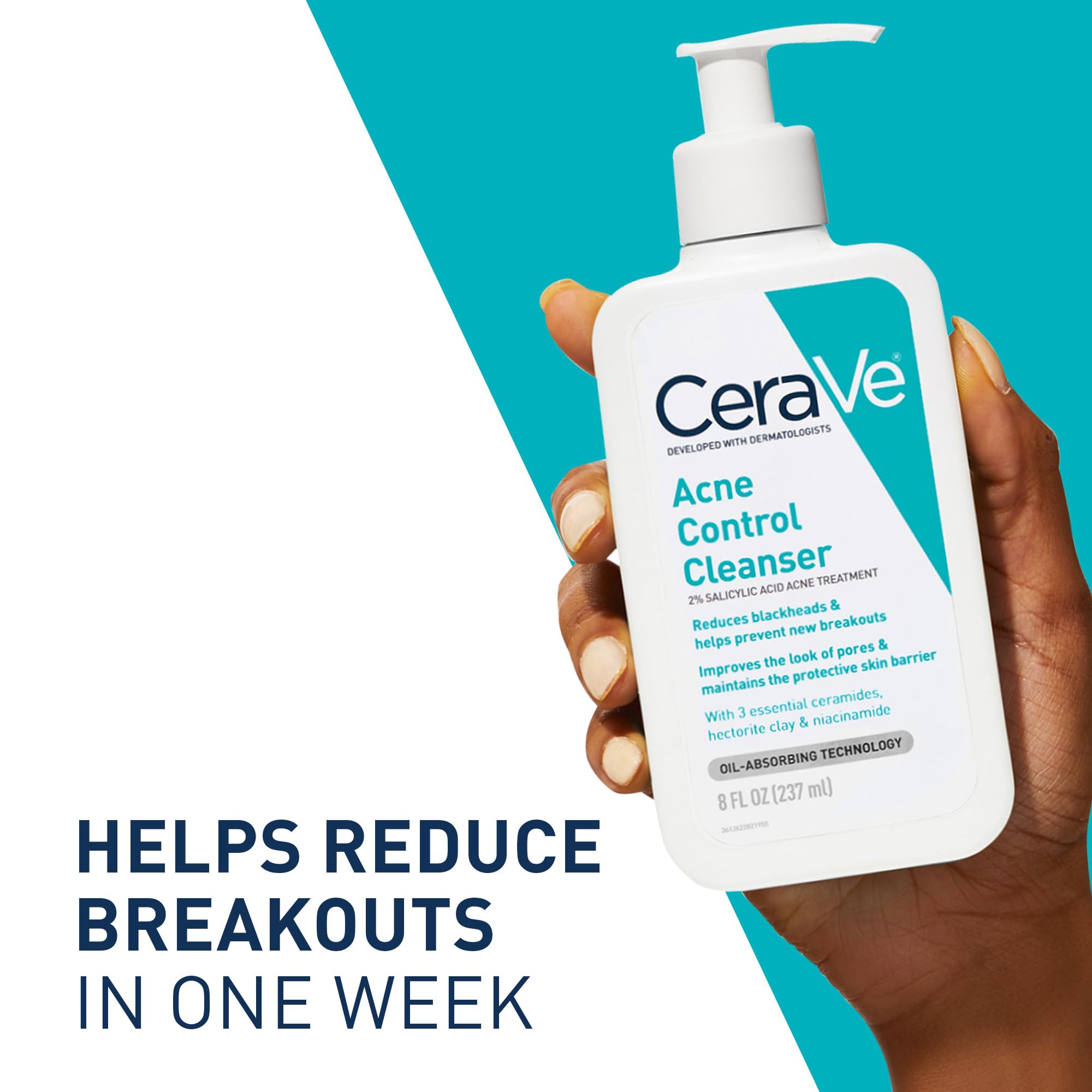 CeraVe Acne Control Cleanser, Face Wash with 2% Salicylic Acid - CeraVe Official Product View 6