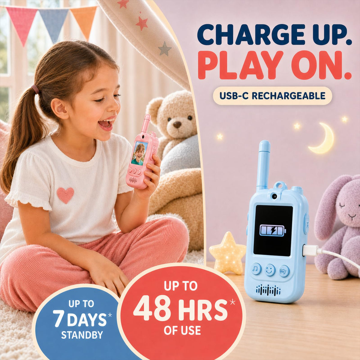 Video Walkie Talkies for Kids 2 Pack Real Time Video Voice - Minifly Official Imagery - 5