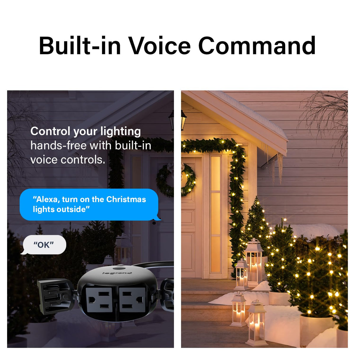 Legrand Radiant Wi Fi Matter 15 Amp Smart Dual Outdoor Plug - Legrand Official Imagery - 7