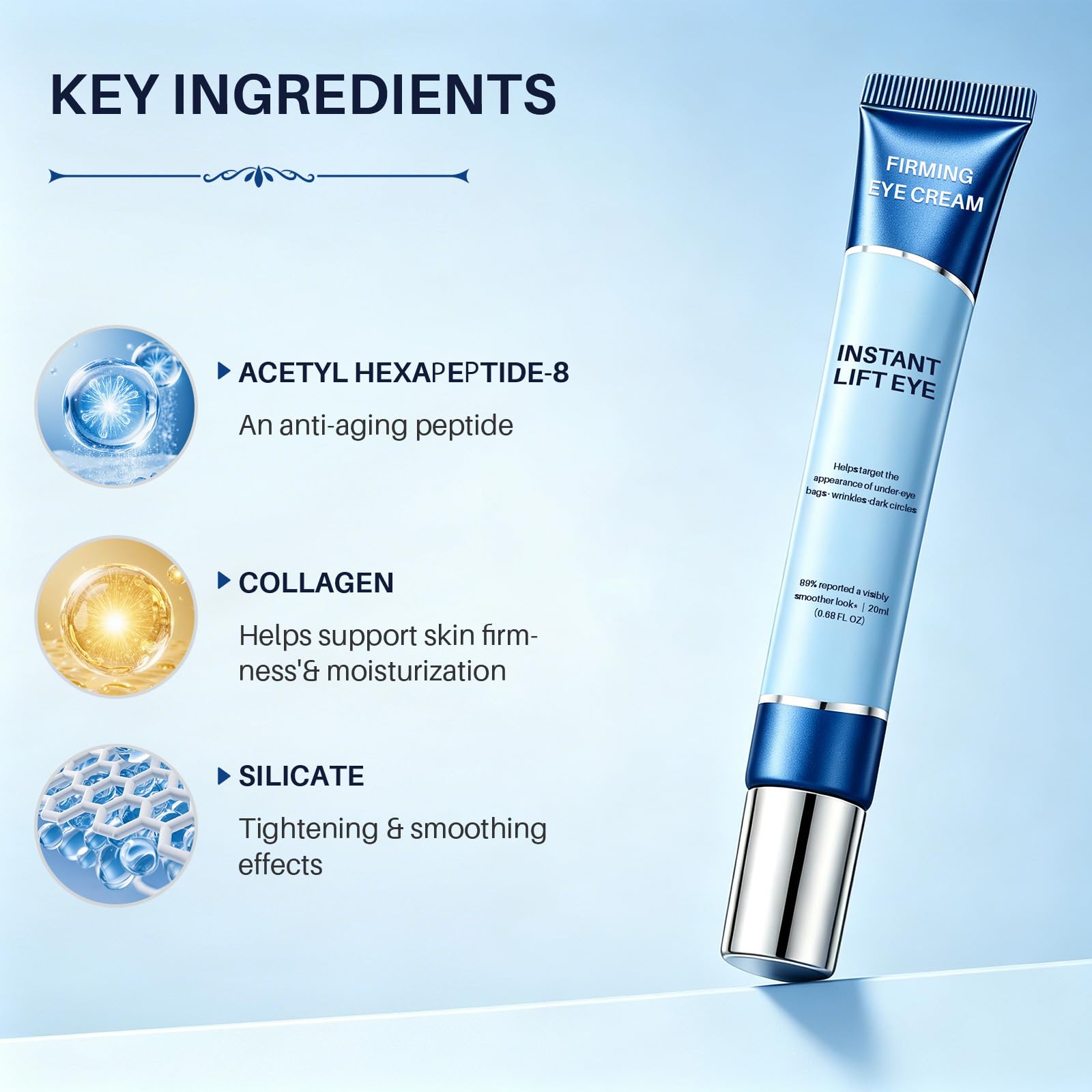 Instant Lift Eye Serum for Dark Circles Puffiness Anti Bag - meisiuri Official Imagery - 8
