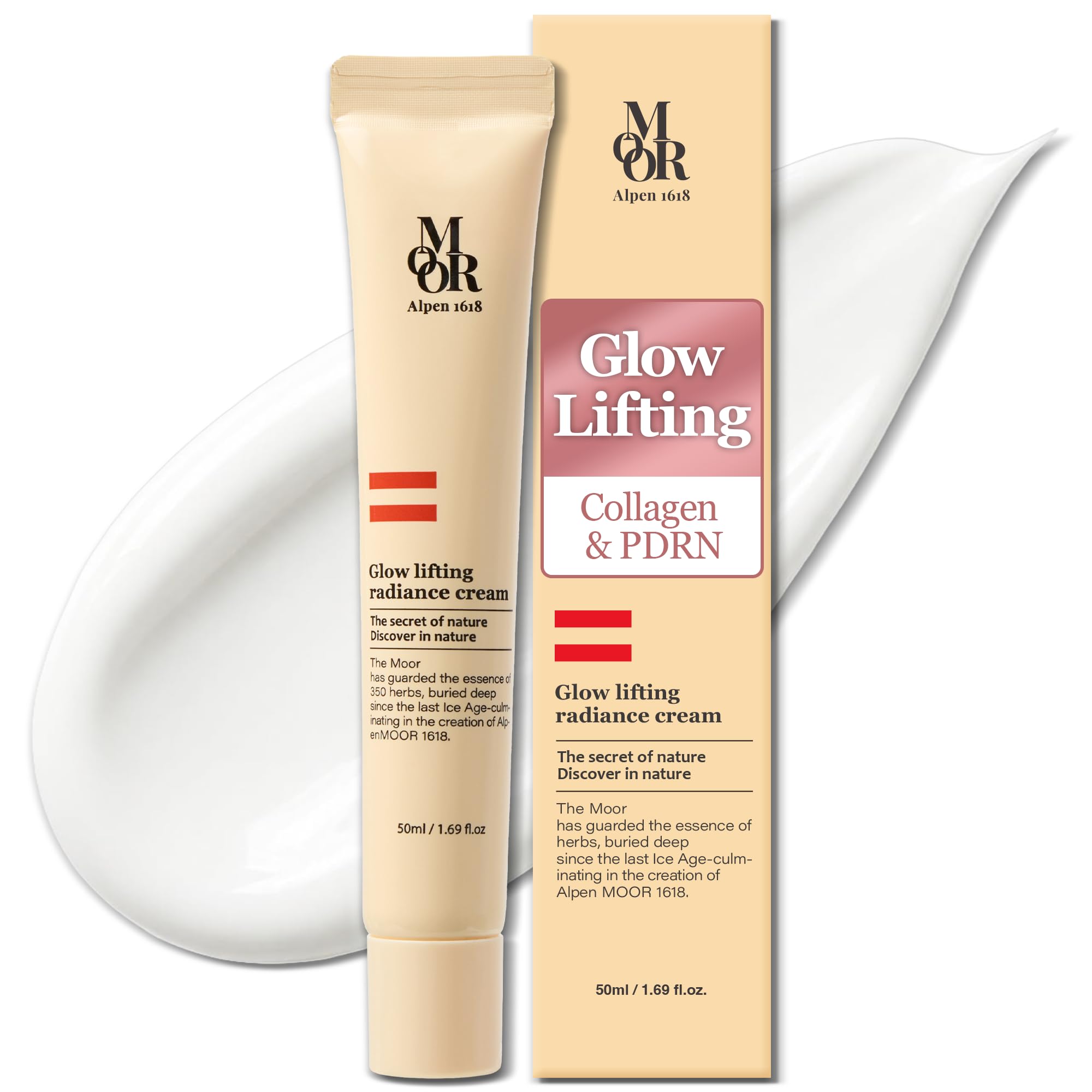 Glow Lifting Radiance Cream, Silky Collagen & PDRN, Anti-Aging, - Product Imagery