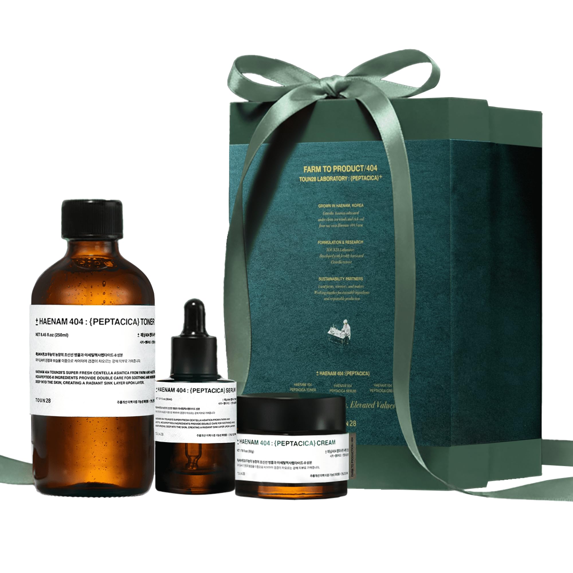 Centella Asiatica 3-Step Set, CICA &amp; Peptide Skincare - TOUN28