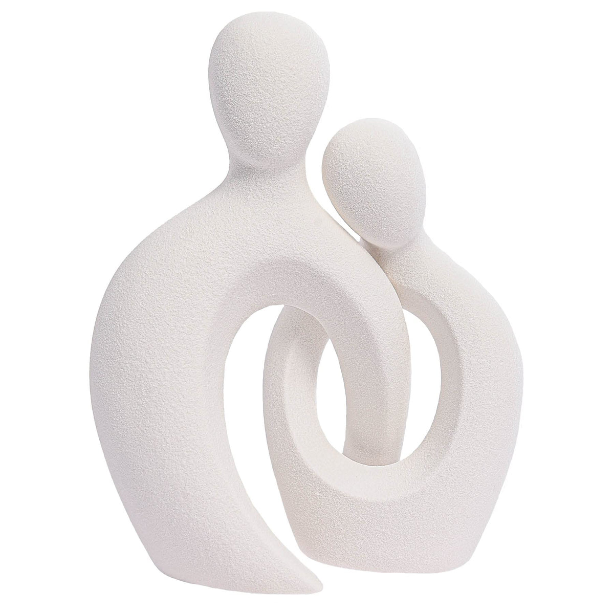 Ceramic Couple Statues for Home Decor Abstract Lover - Quoowiit Official Imagery - 1