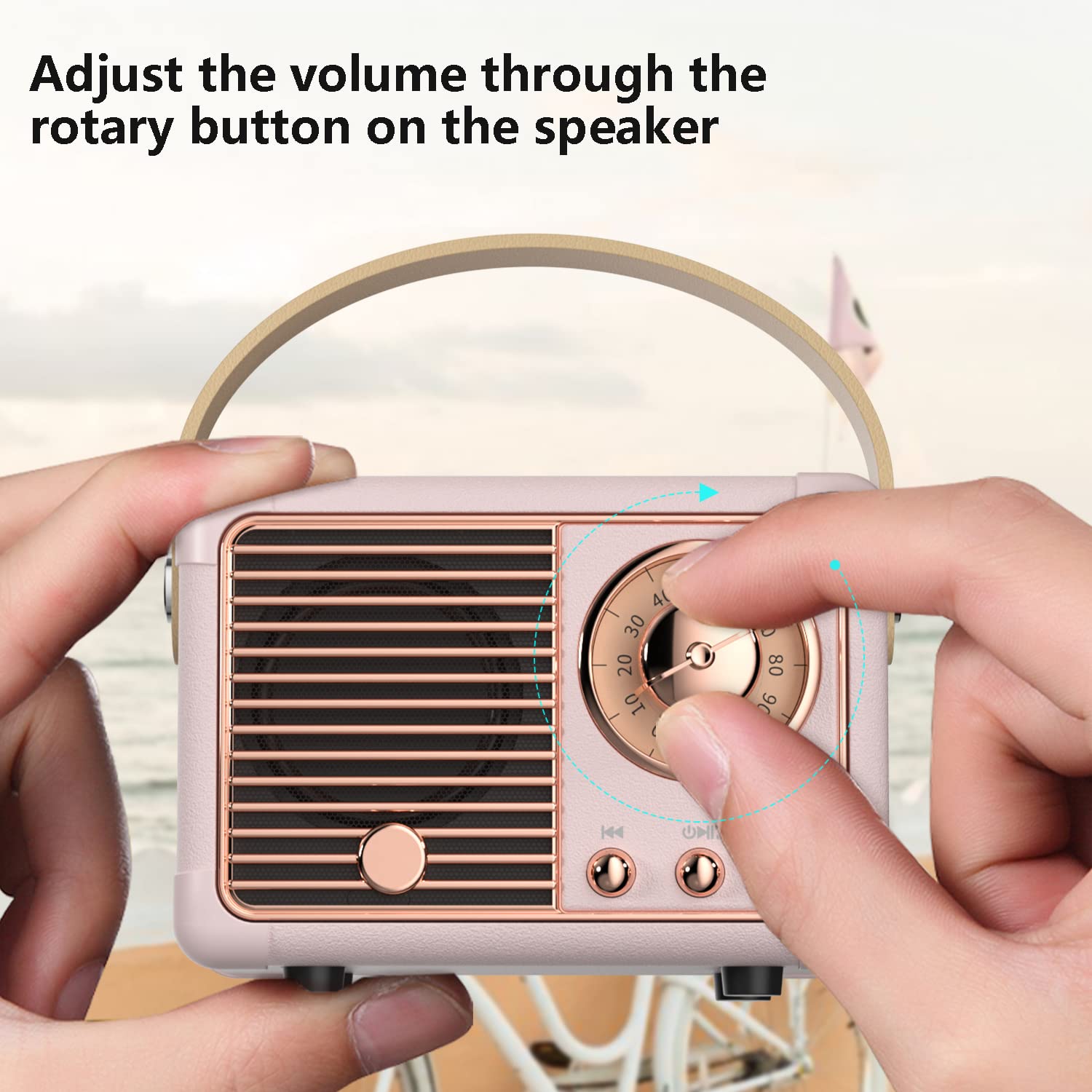 Baolira Retro Bluetooth Speaker, Gifts for Teen Girls, Cute Room Decor - View 7