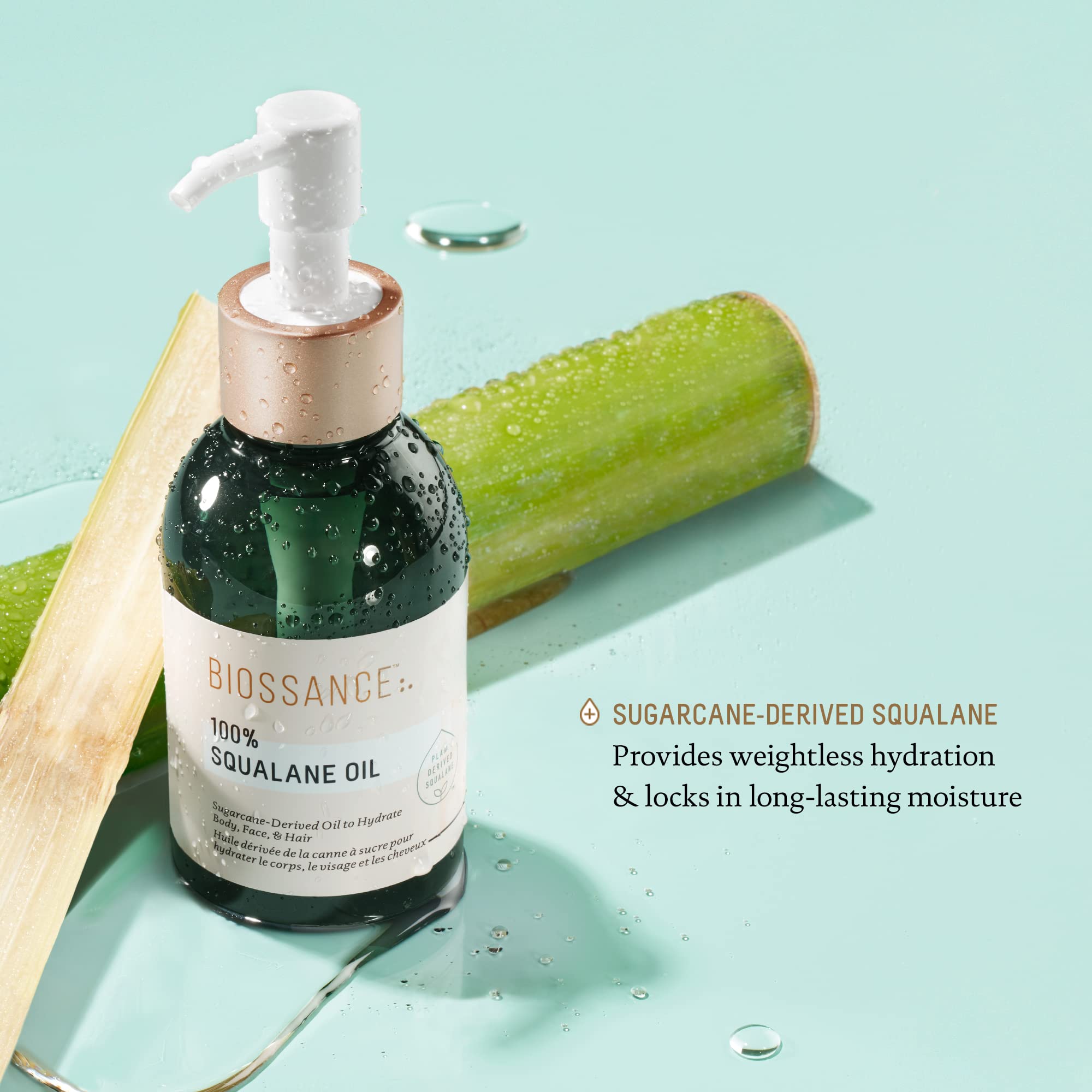 BIOSSANCE 100% Squalane Oil - Vegan Face & Body Oil Moisturizer - 3.3 oz - Elefair Tech Official Product View 8