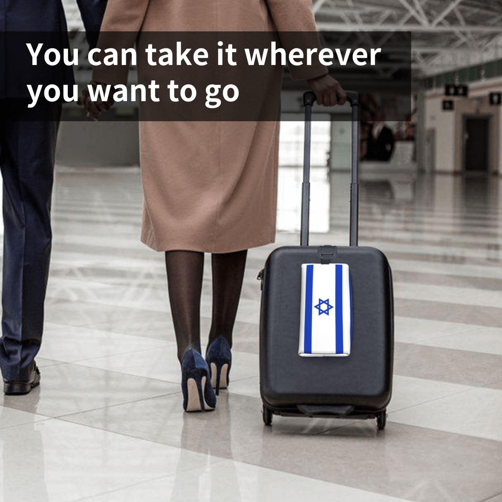 SXZVVBN Israeli flag Large Capacity Travel Toiletry Bag Durable Oxford Cloth Makeup Organizer Cosmetic Pouch