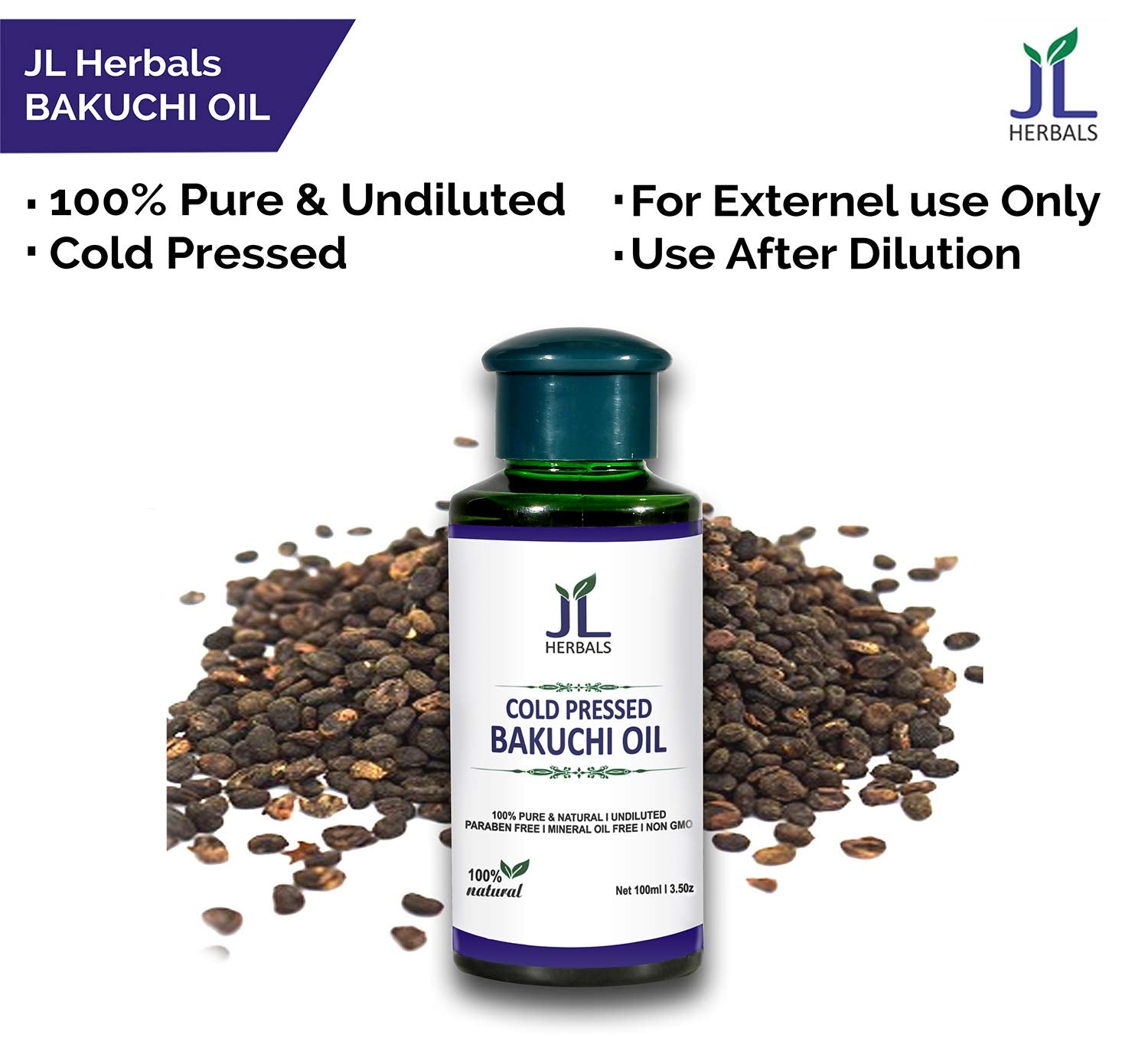 JL Herbals Bakuchi Oil 100ml - JL HERBAL Official Imagery - 5