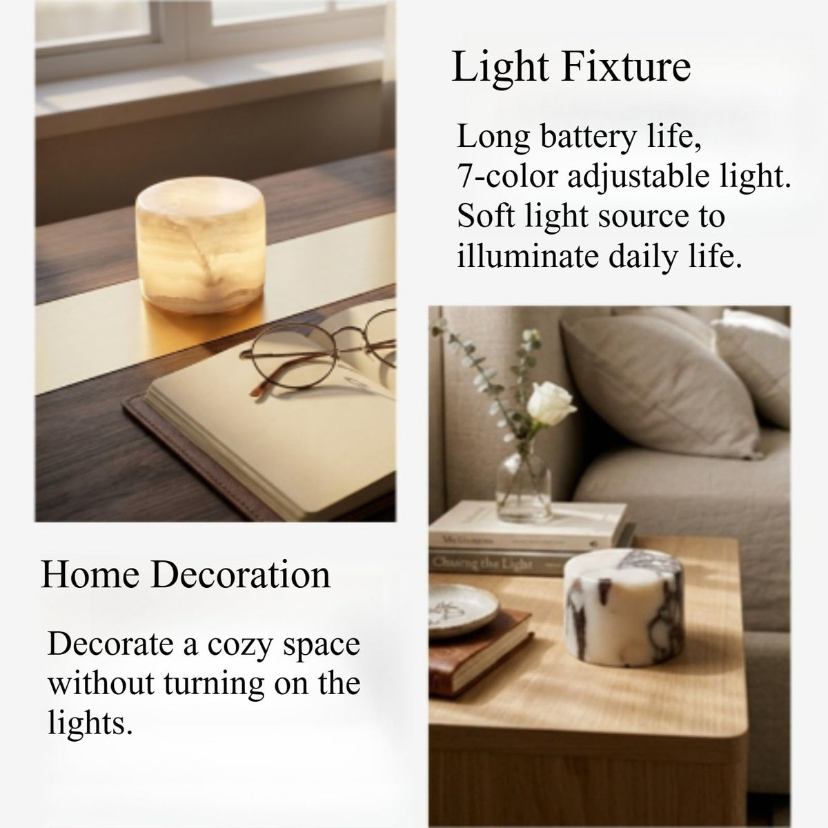 Bogey s Antidote Marble Night Light Natural Alabaster - Bogey's Antidote Official Imagery - 8
