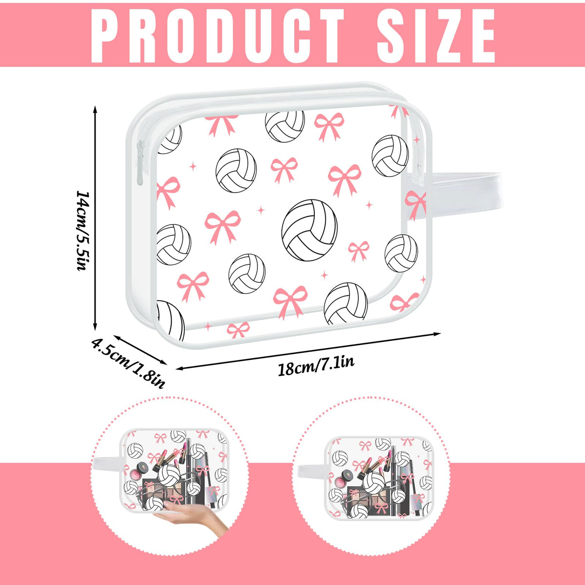 JarThenaAMCS 16 Pcs Volleyball Team Gifts Cosmetic Bag - JarThenaAMCS Official Imagery - 4