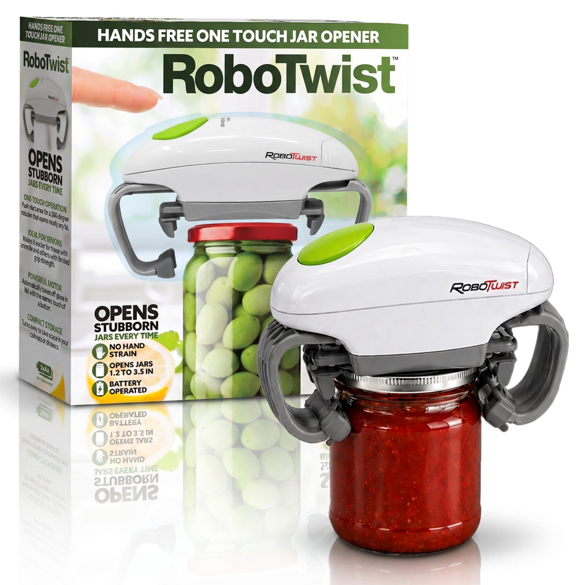 EMSON Robotwist Automatic Jar Opener Deluxe Model with Improved T by EMSON - Angle View 1