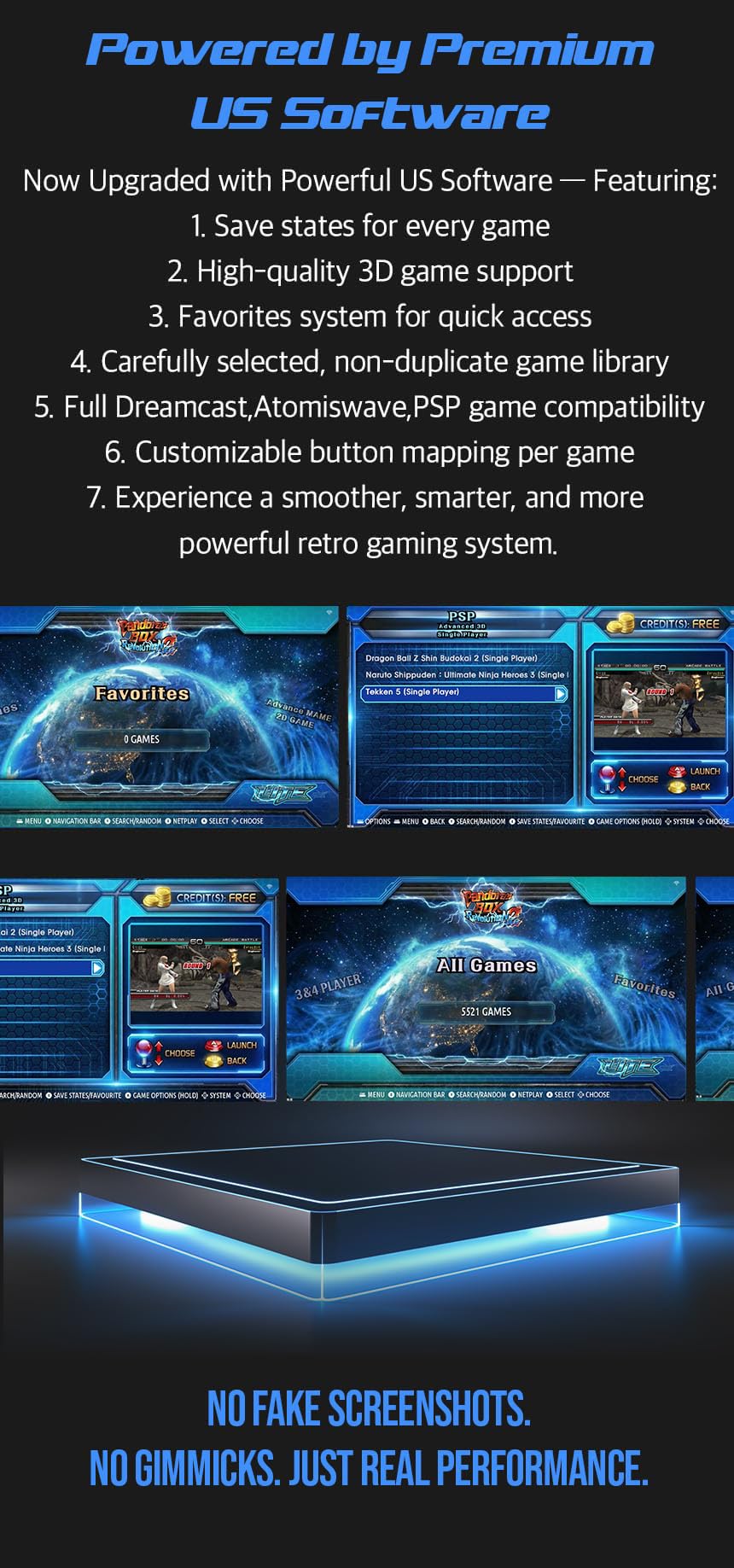 Retro Gaming Console with 64GB High end 3D Game Classic - Premium Selection Official Imagery - 5