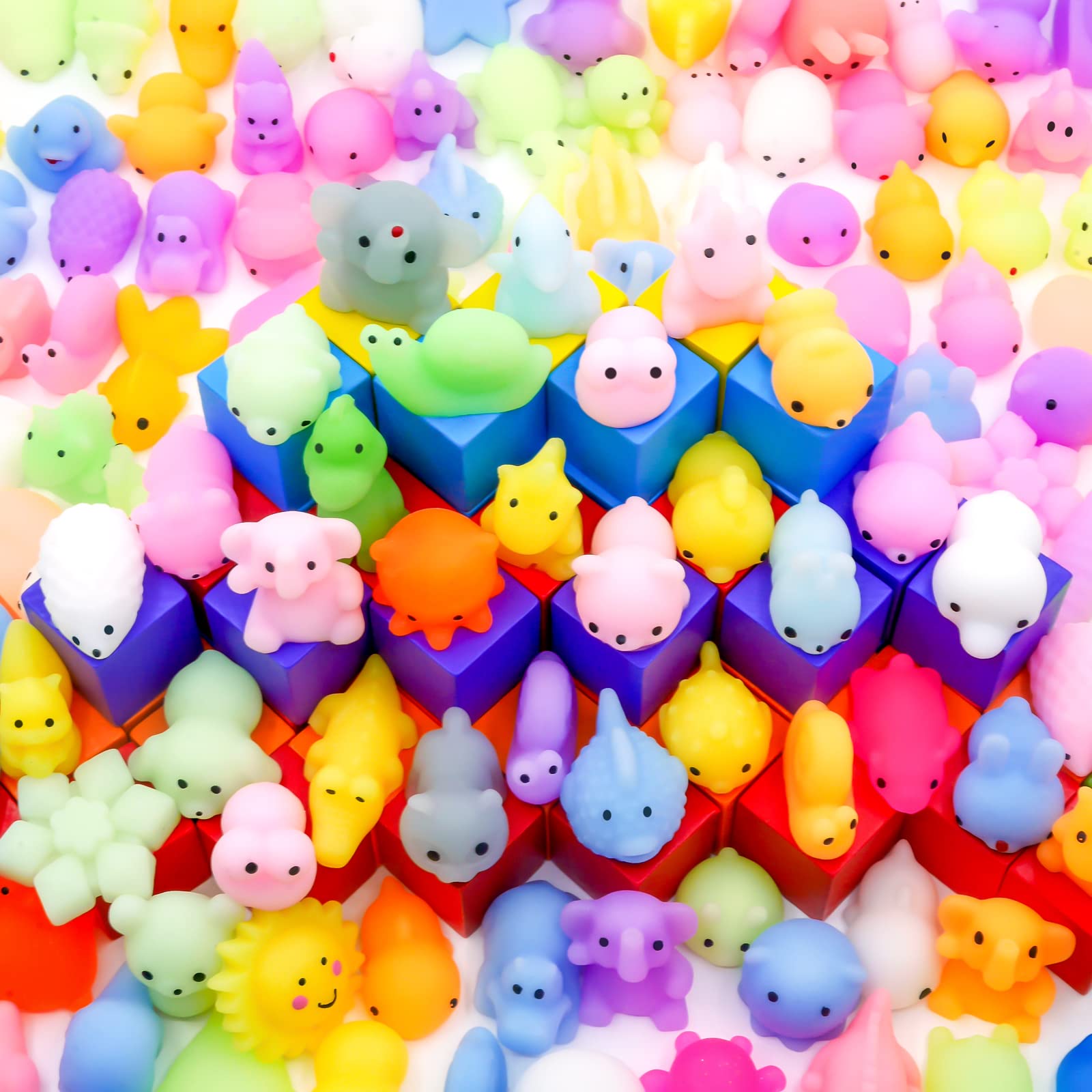 LENYOQIN 100 Pcs Kawaii Squishies, Mochi Squishy Toys for Kids Pa - LENYOQIN Official Product View 1