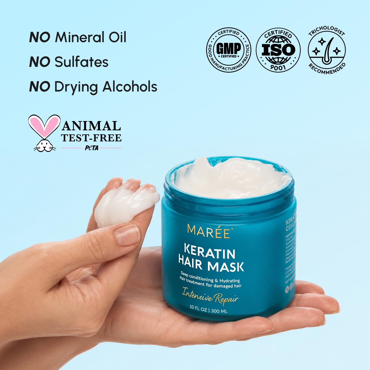 MAREE Deep Conditioning Hair Mask for Damaged Hair Treatment – Keratin Hair - MAREE Official Product View 10