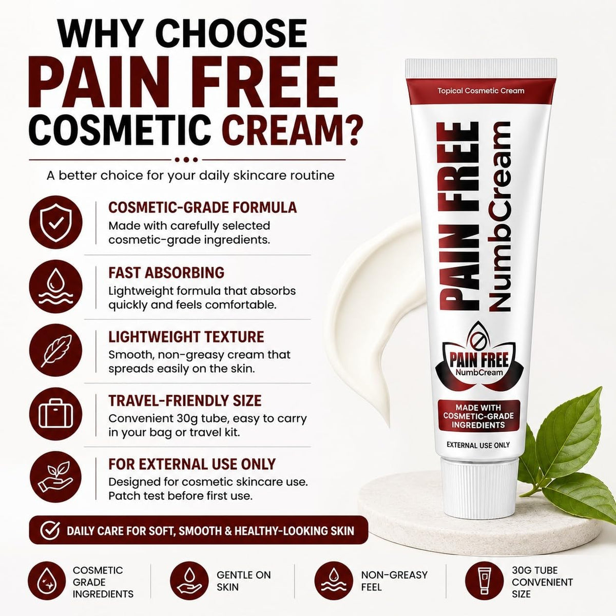 PainFree Moisturising Cream for Daily Skincare - Premium Selection Official Imagery - 5