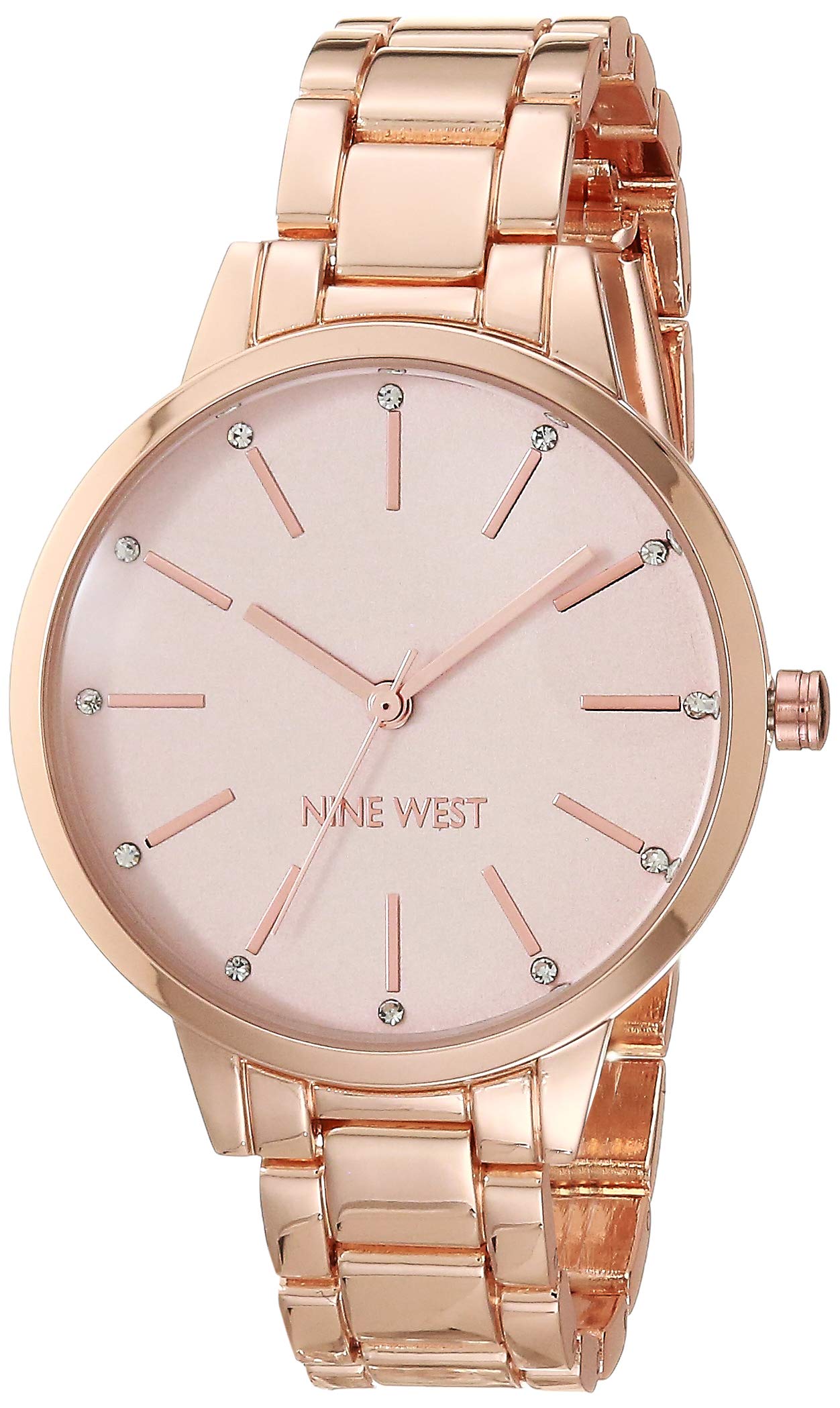 Nine West Women's Crystal Accented Bracelet Watch - View 5
