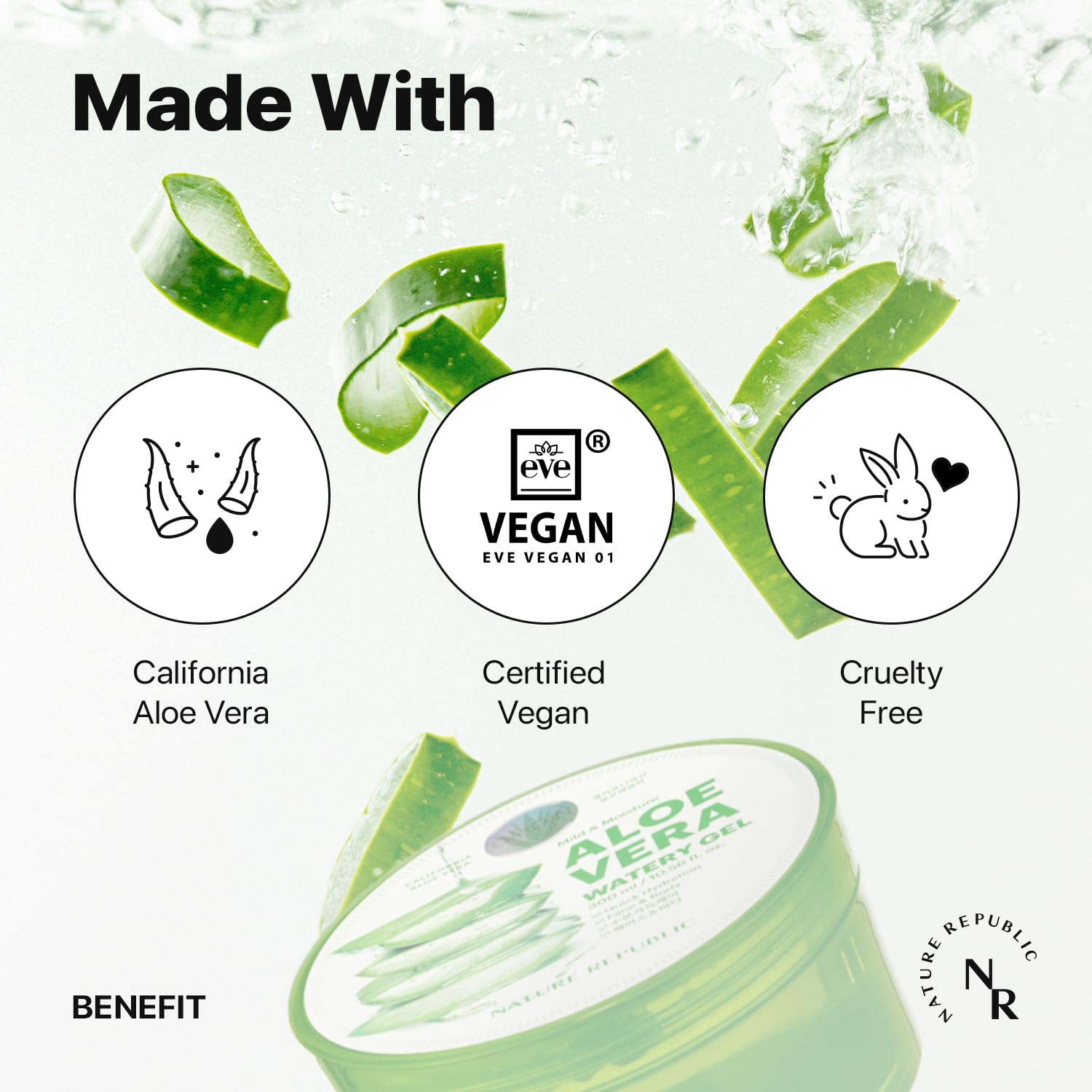 Nature Republic Mild & Moisture Aloe Vera Watery Gel - Hydrating & Moisturizing - Nature Republic Official Product View 4