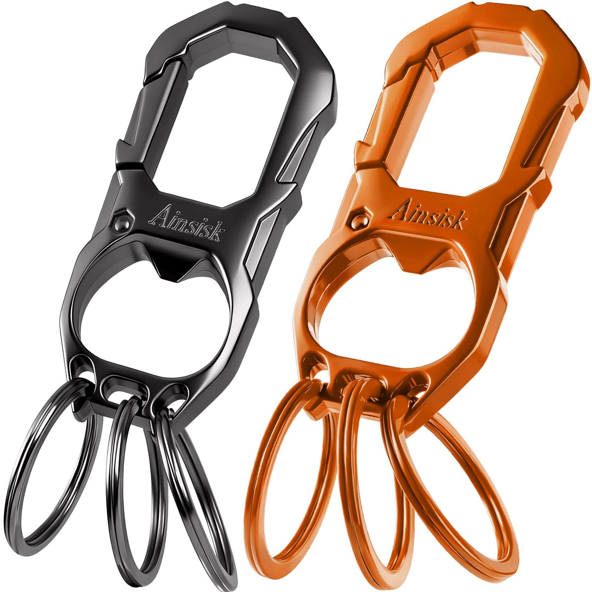 Carabiner Car Key Chains Bottle opener Tactical keychains - Ainsisk Official Imagery - 2