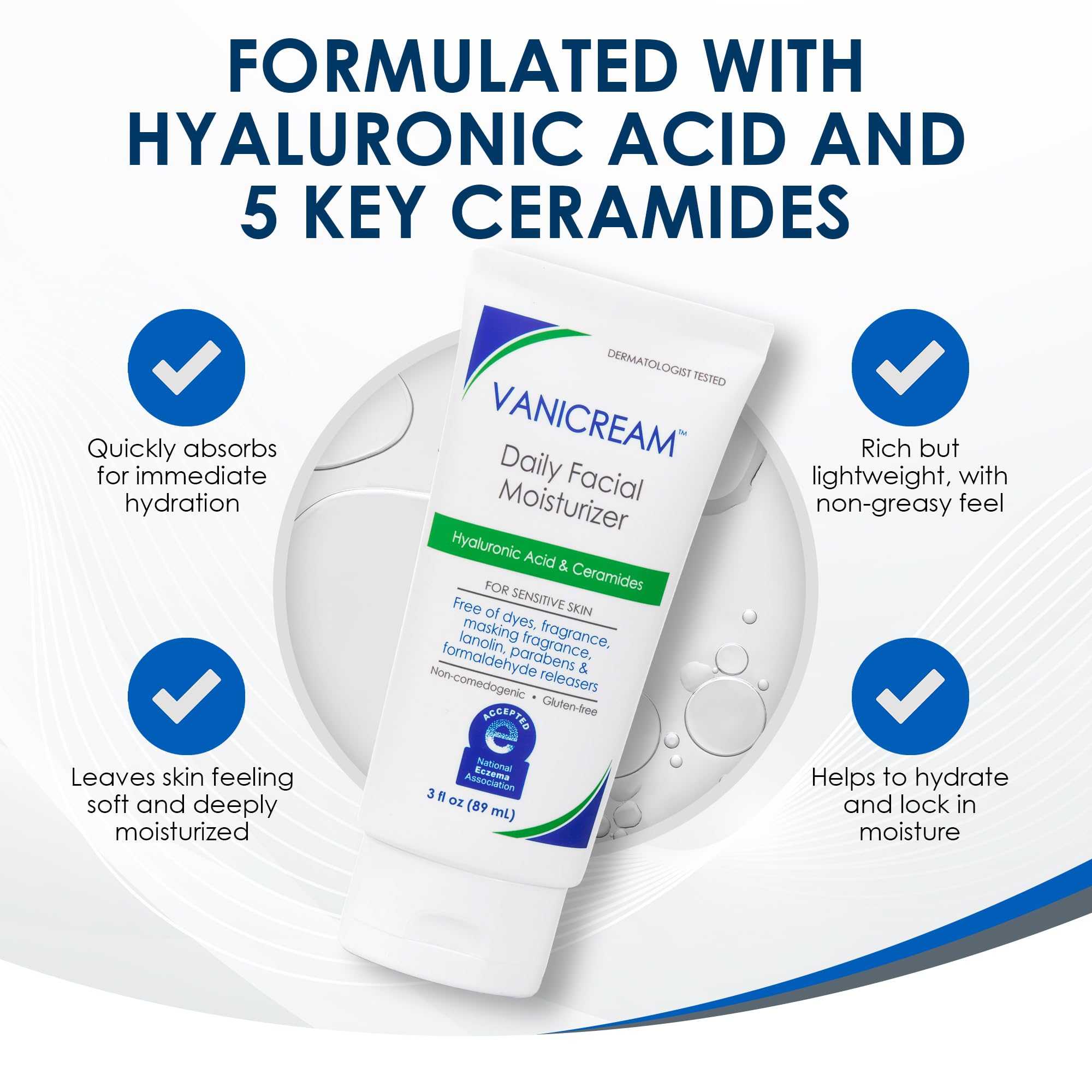Vanicream Daily Facial Moisturizer, Lightweight, Non-Greasy, 3... - Vanicream Official Product View 5