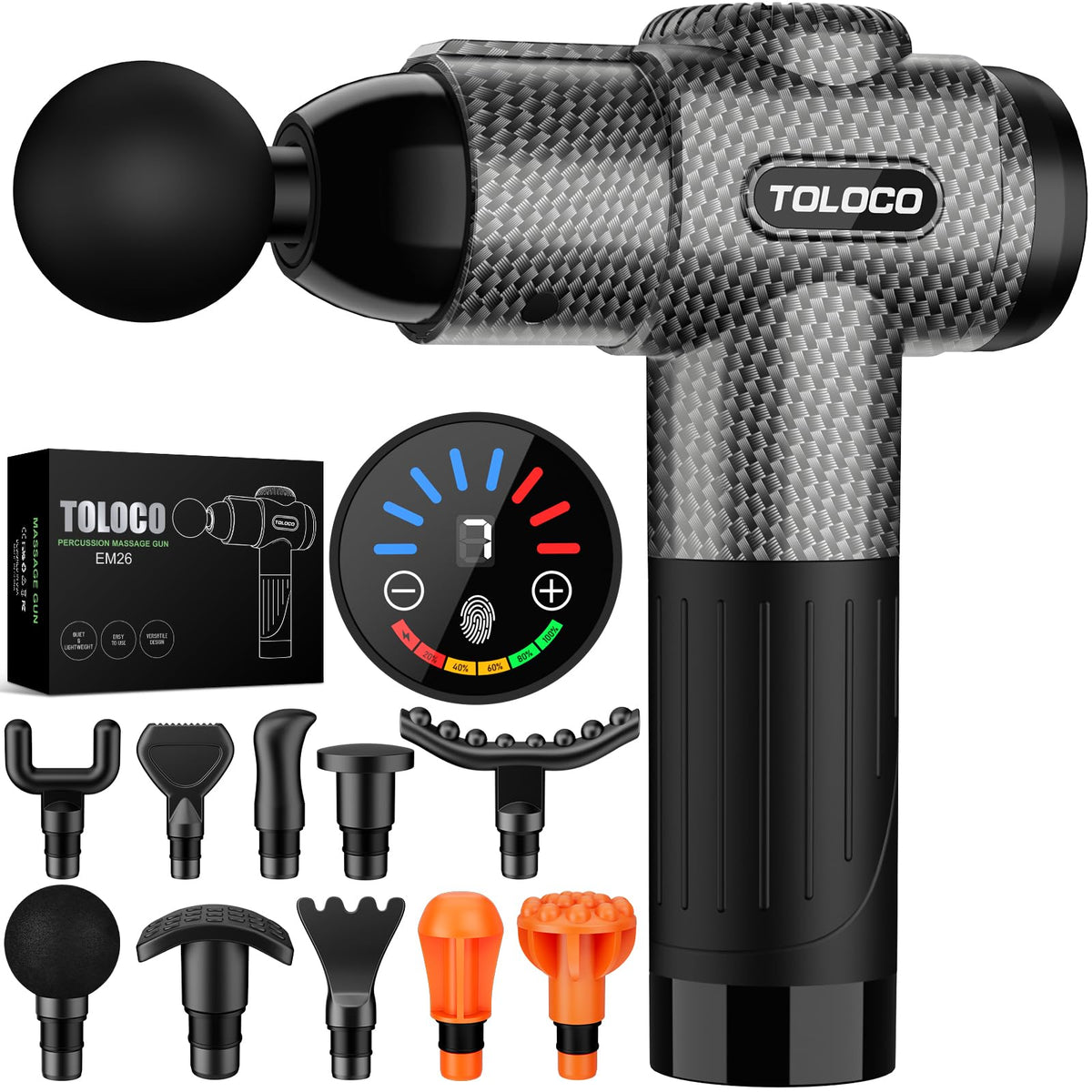 TOLOCO Massage Gun Deep Tissue Back Massage for Athletes for - TOLOCO Official Imagery - 1
