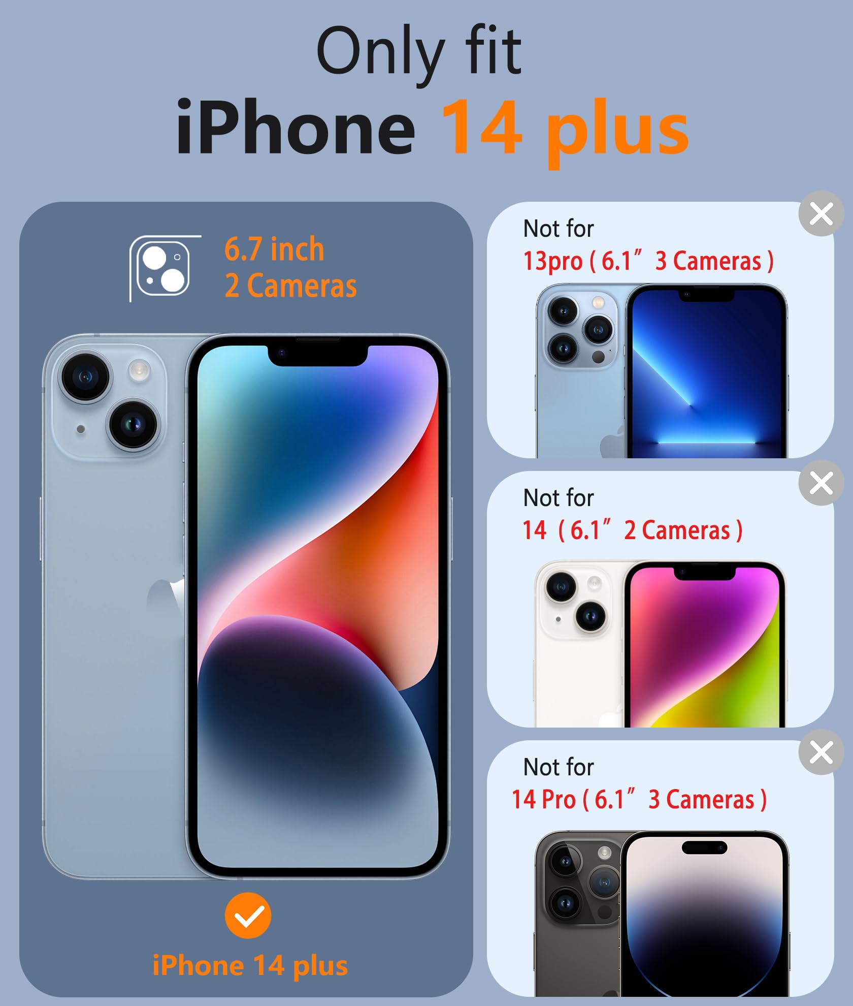 FNTCASE for iPhone 14 Plus Case Compatible with Magsafe Clear... - FNTCASE Official Product View 3