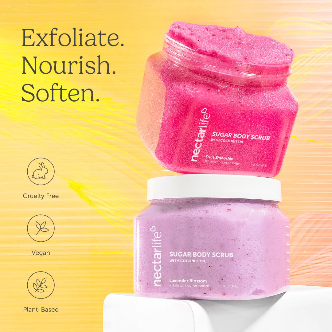 Sugar Scrub Exfoliating Body Scrub - Nectar Bath Treats Official Imagery - 6