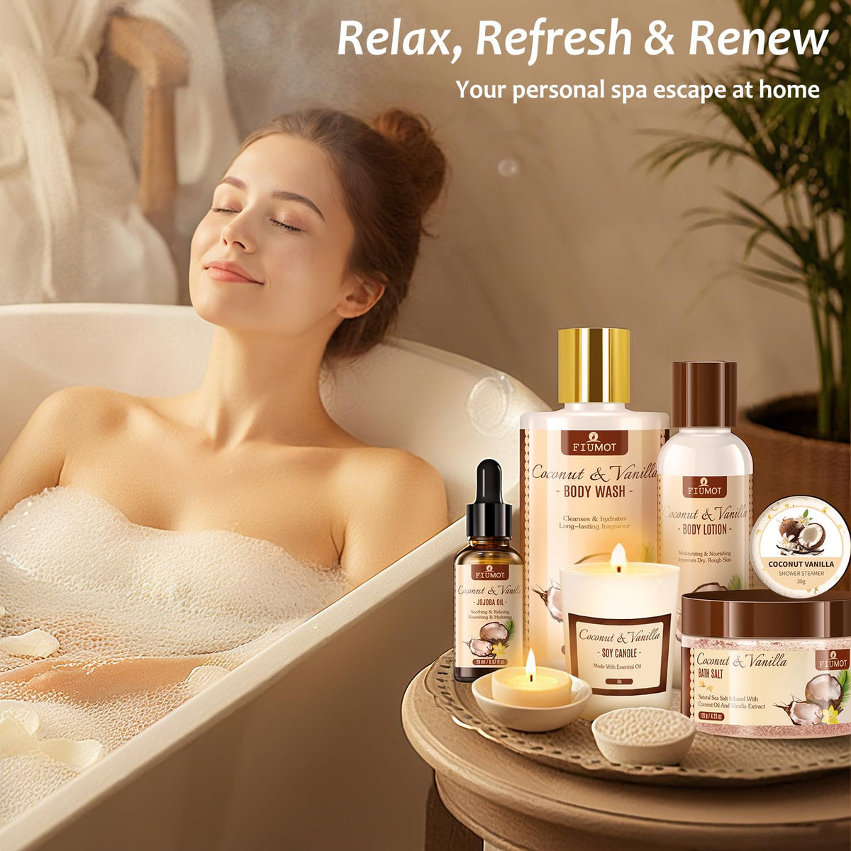 Bath and Body Gift Basket Set for Women - FIUMOT Official Imagery - 4