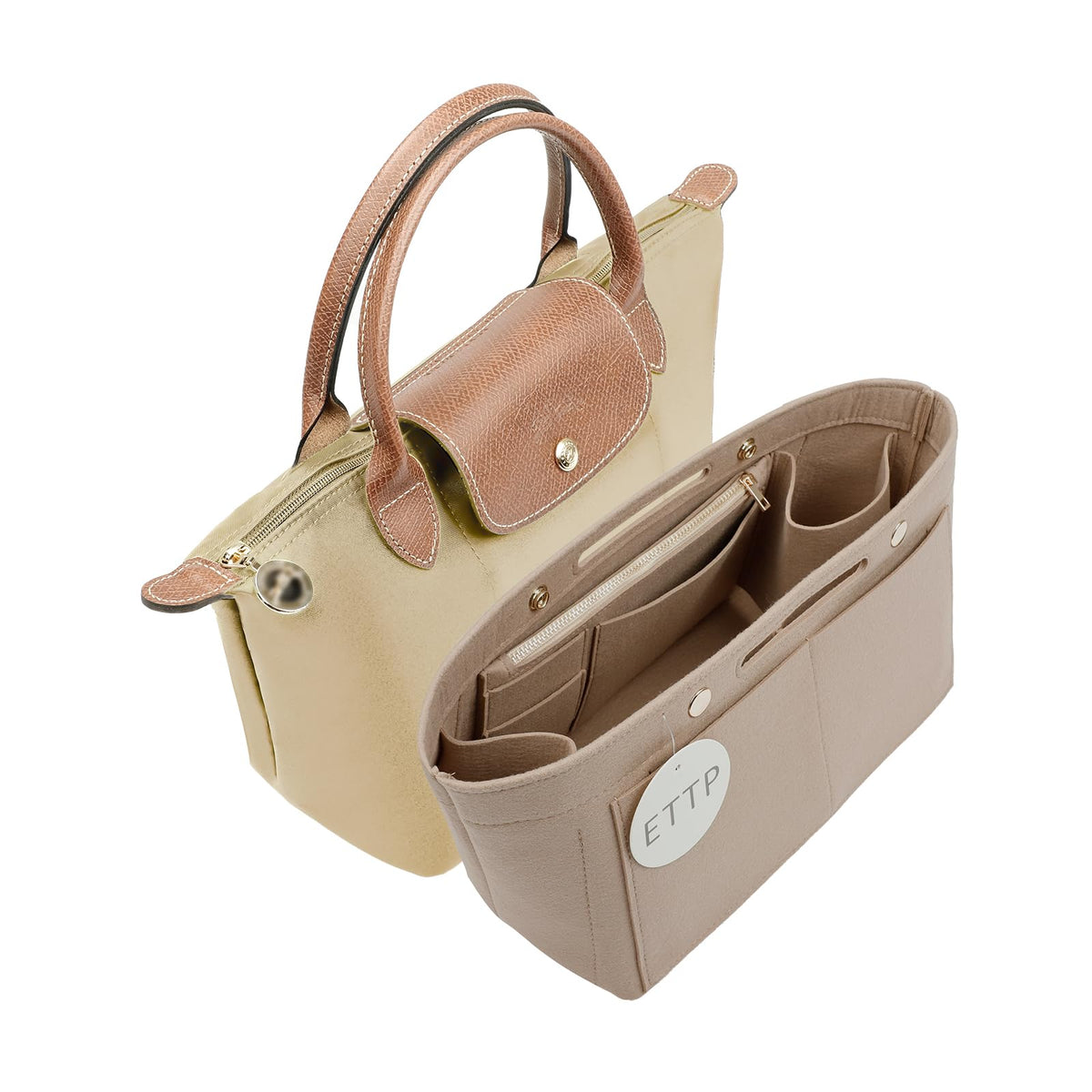 Purse Organizer Insert For Handbags Felt Tote Bag Organizer - ETTP Official Imagery - 1