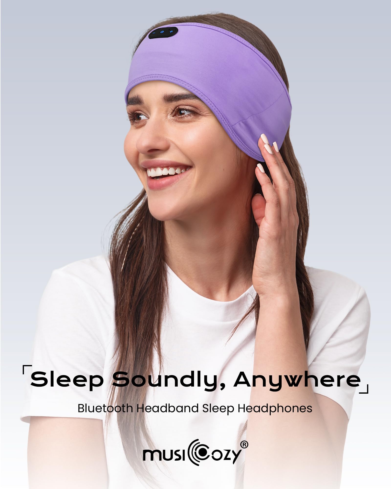 MUSICOZY Sleep Headphones Bamboo Bluetooth Headband for Side Sleepers - MUSICOZY Official Product View 6
