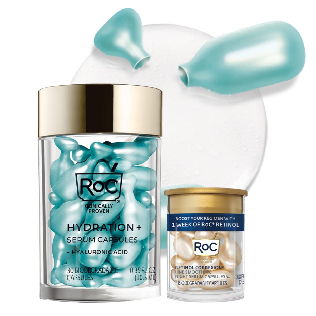 RoC Hyaluronic Acid Night Serum Capsules 30ct RoC Retinol - RoC Official Imagery - 2