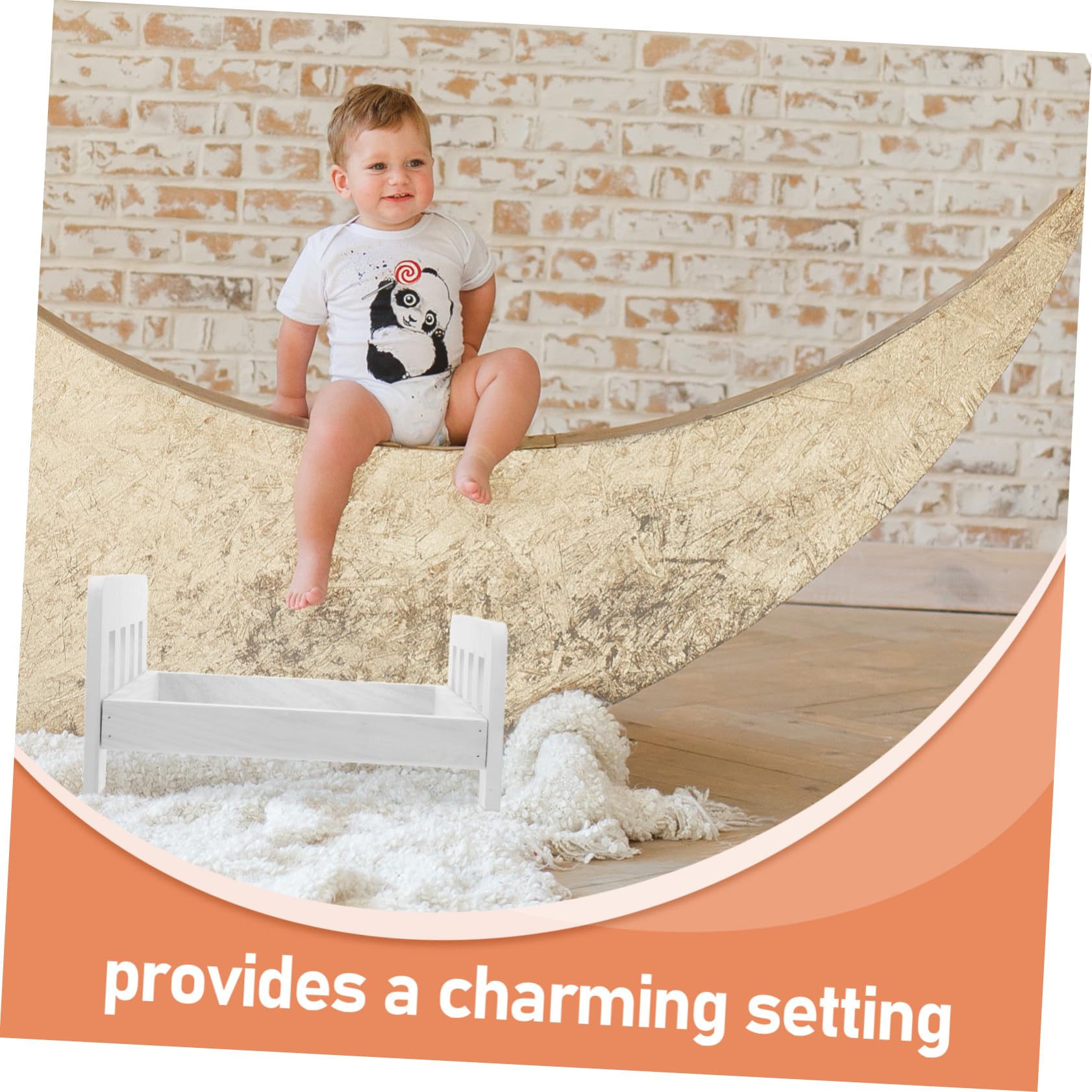 GLEAVI Retro Photography Props Bed for Newborn Photoshoots Versatile Photography Accessories for Boys and Girls Flexible Design for Home and Studio Use