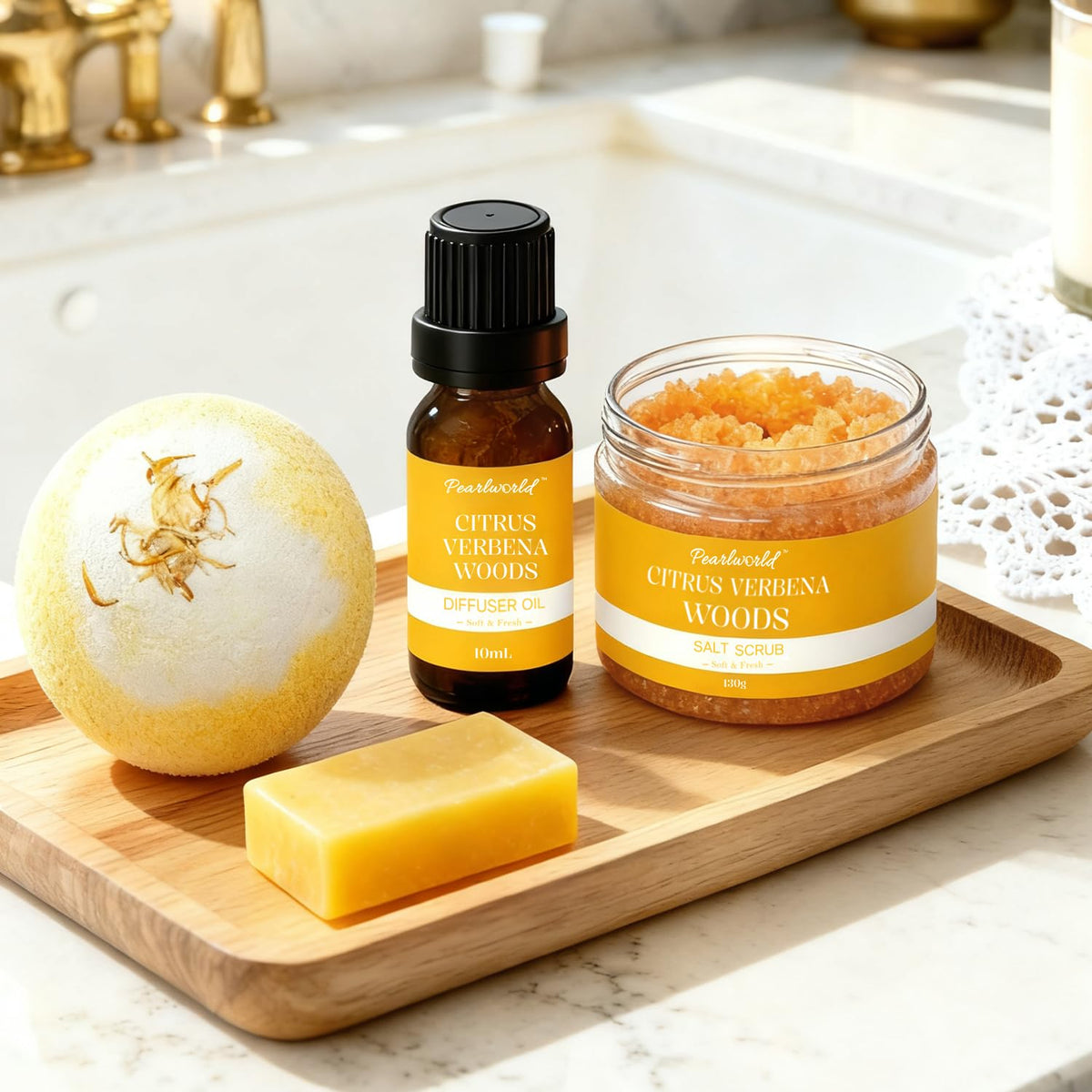 Birthday Gifts for Women 7pcs Bubble Bath Gift Box with - PEARLWORLD Official Imagery - 3