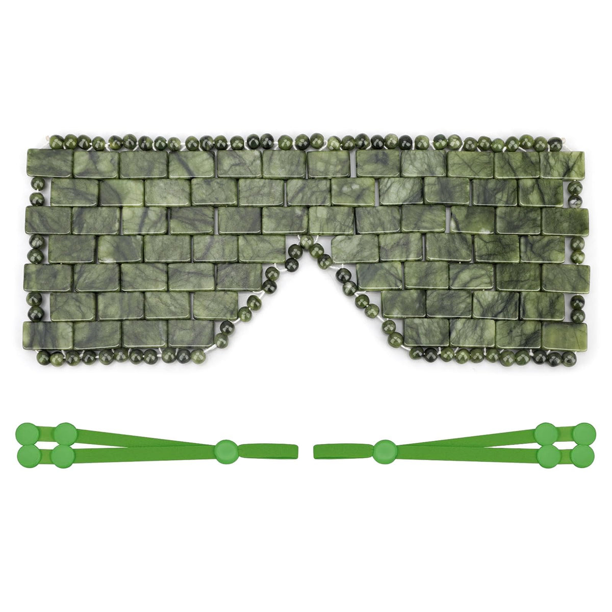 ideayard Jade Eye Mask Natural Jade Stone Beaded Eye Cover - ideayard Official Imagery - 7