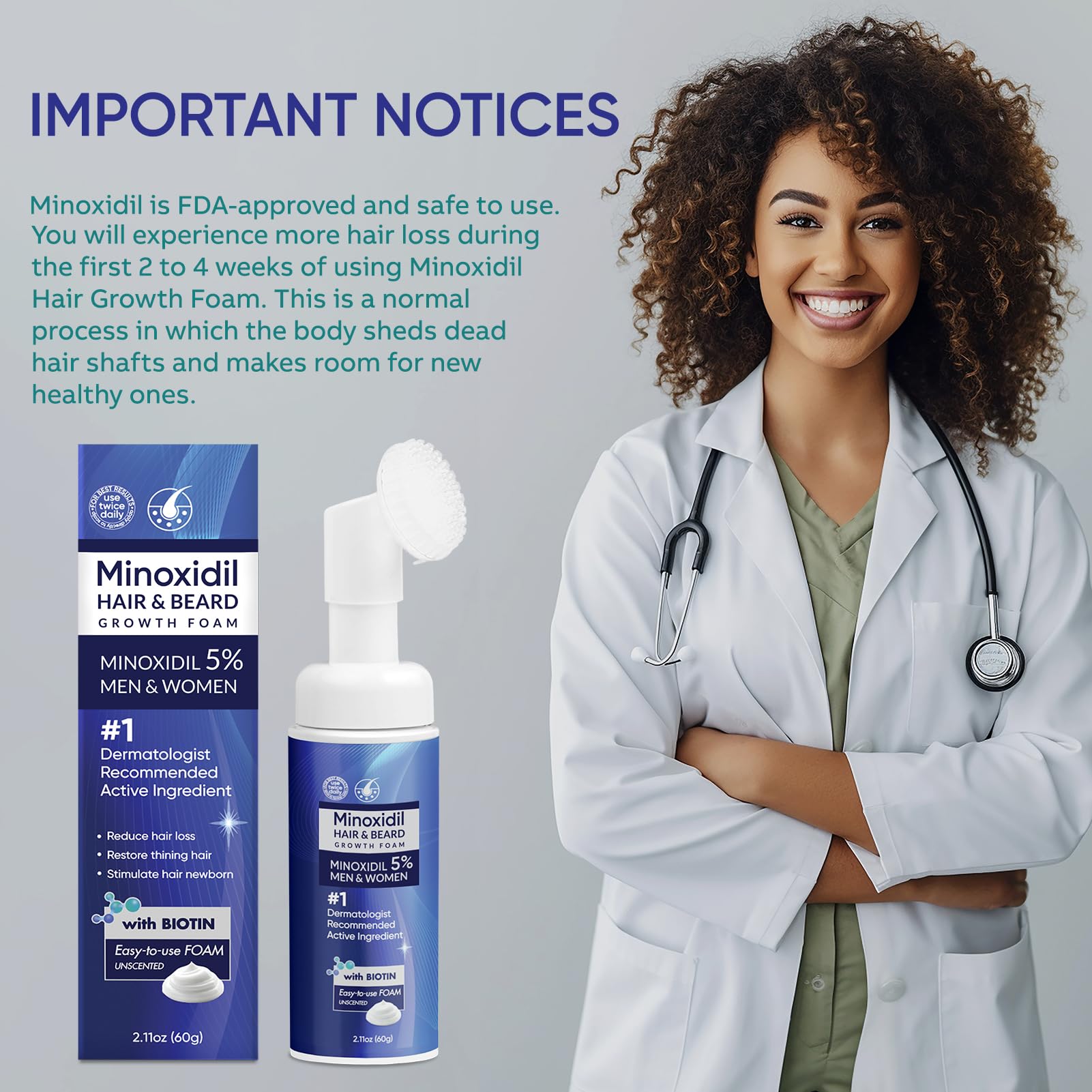 Artimore 5% Minoxidil Foam and Women, Minoxidil Foam for Hair and Beard, - Artimore Official Product View 8