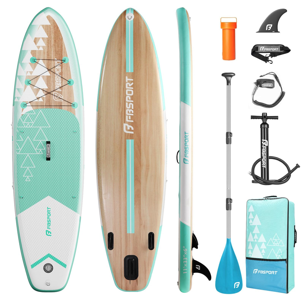 FBSPORT 11 Premium Stand Up Paddle Board Yoga Board with SUP - FBSPORT Official Imagery - 2