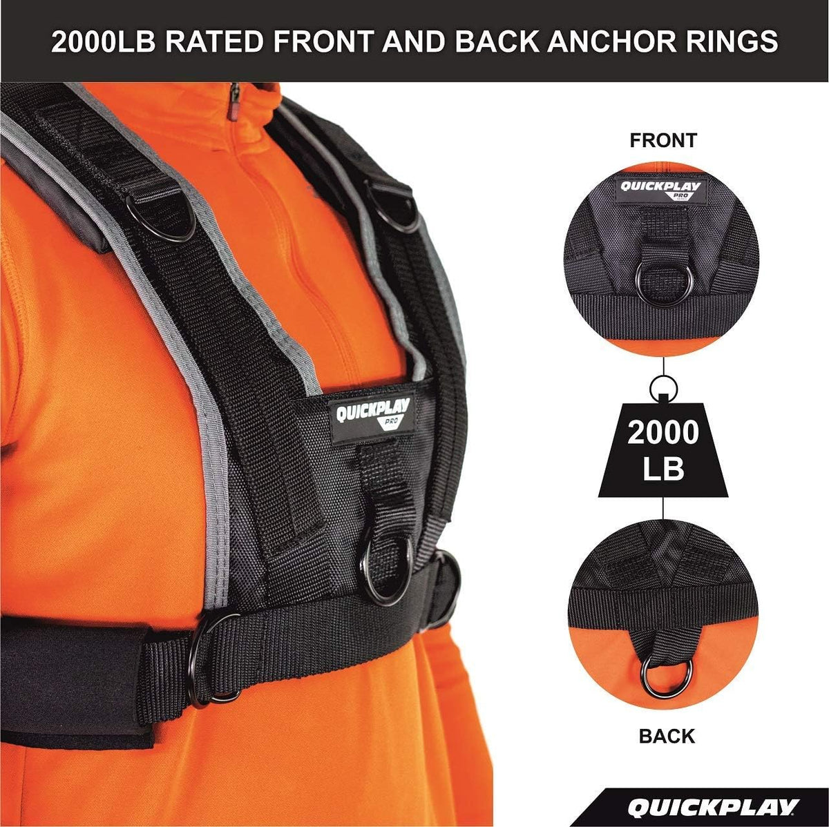 QUICKPLAY PRO Pulling Harness for Sled Resistance Training - QUICKPLAY Official Imagery - 4