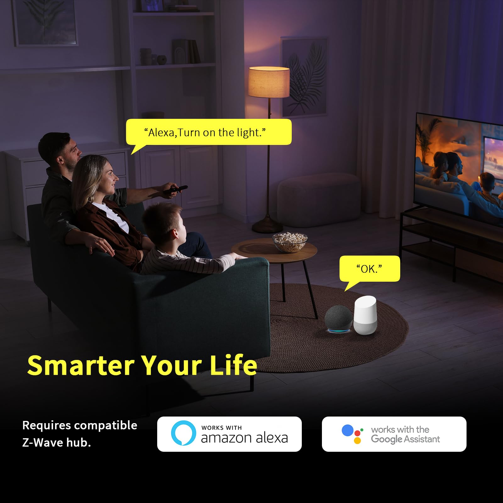 Smart Plug Mini Plug in Z Wave 800 Series Socket with Built - Minoston Official Imagery - 4