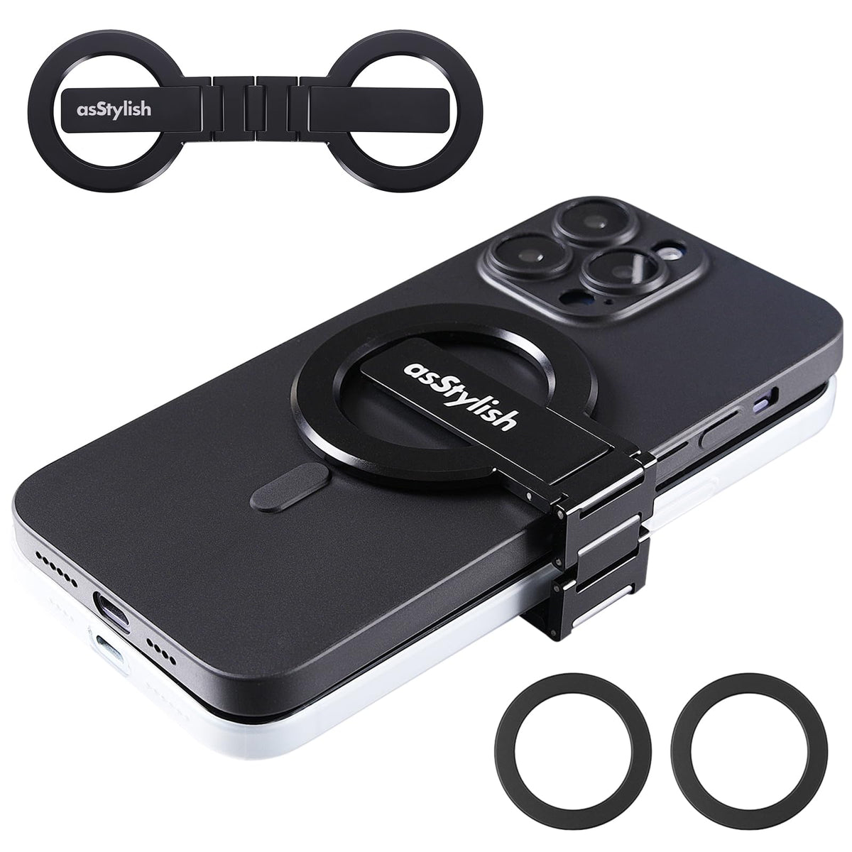 Twins Carry Magnetic Dual Phone Holder for iPhone Android - asStylish Official Imagery - 2