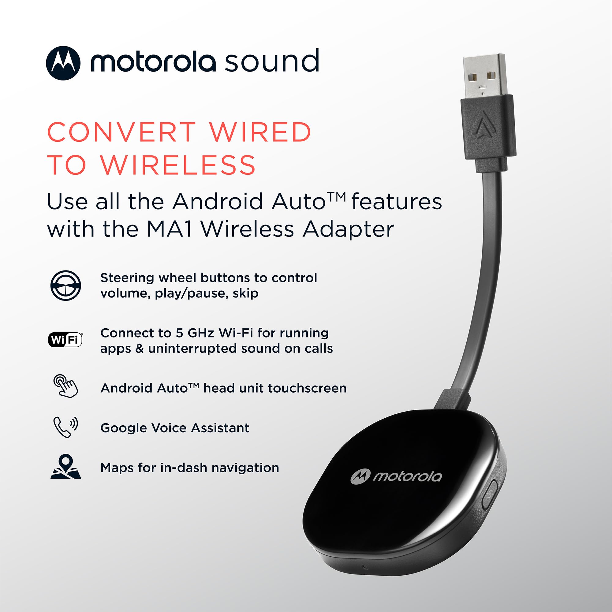 Motorola Sound MA1, the Only Google Authorized Wireless Android A by Motorola Sound - Angle View 3