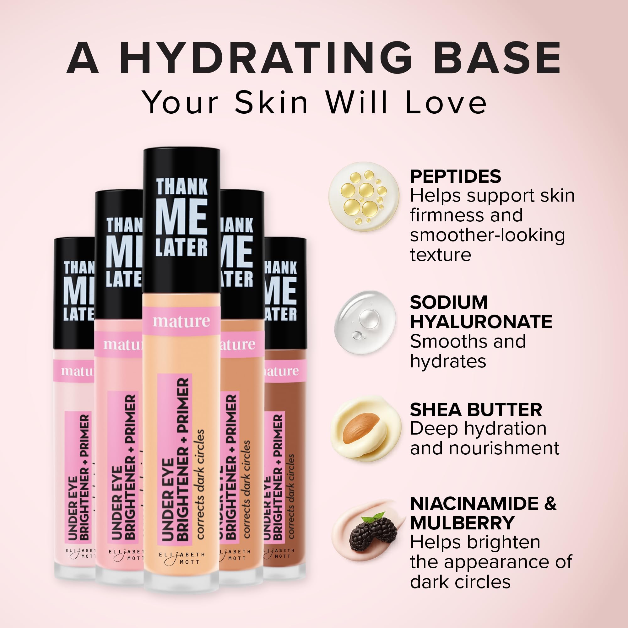 Elizabeth Mott Thank Me Later Under Eye Brightener Base Pink - Elizabeth Mott Official Imagery - 8