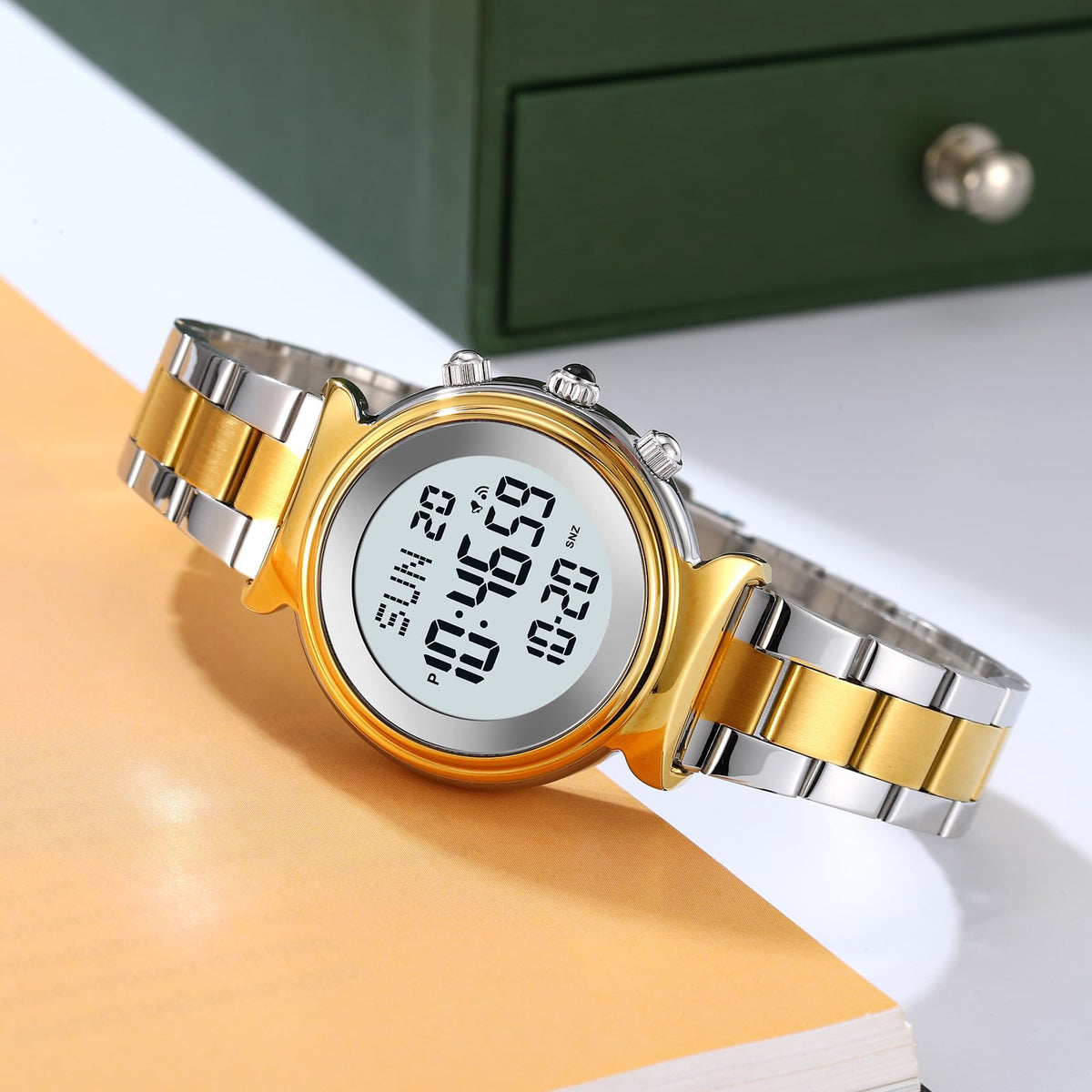 Gosasa Women s Digital Watch Stainless Steel Elegant - Gosasa Official Imagery - 4