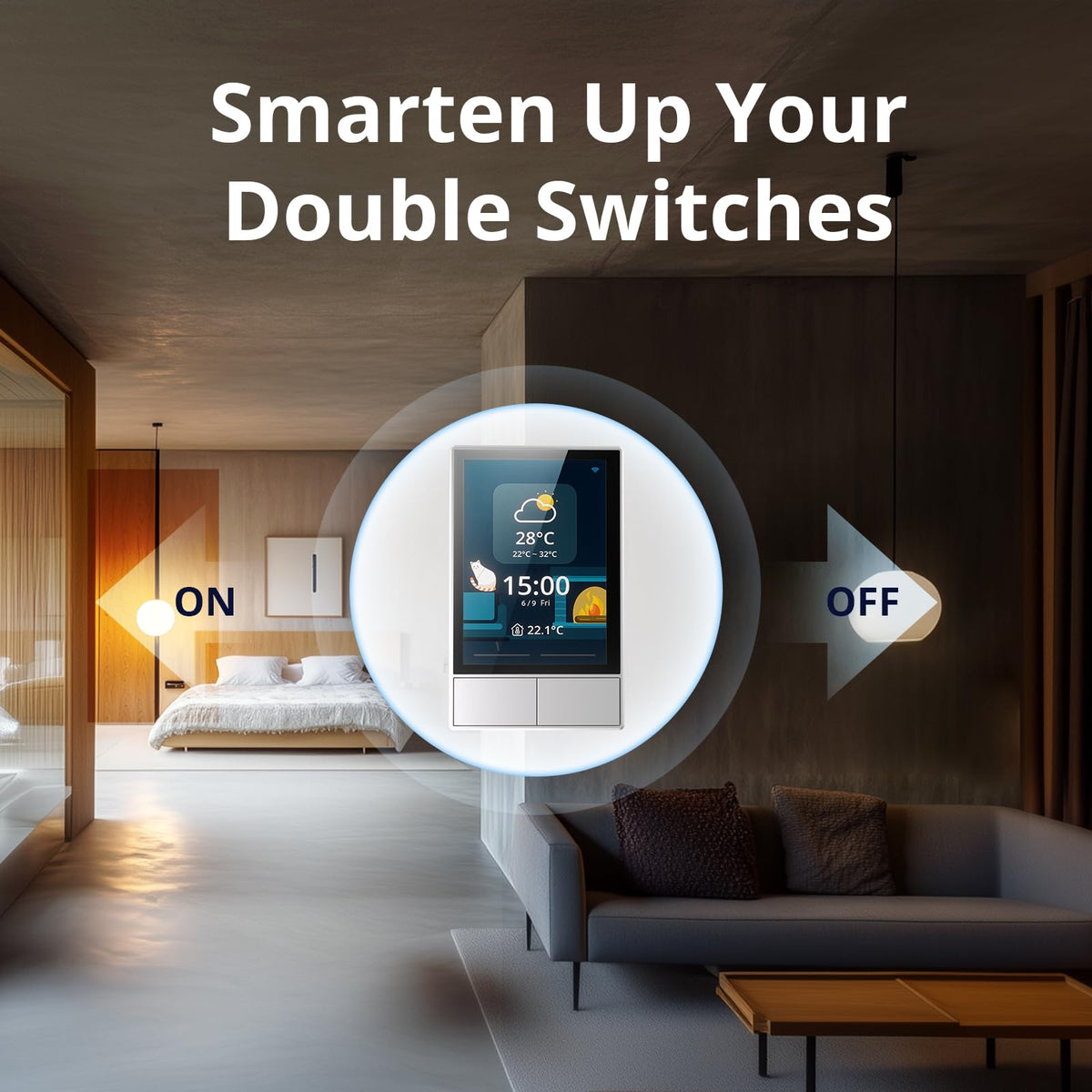 SONOFF Smart Switch 2 Switch Panel Home Control WiFi Smart - SONOFF Official Imagery - 5