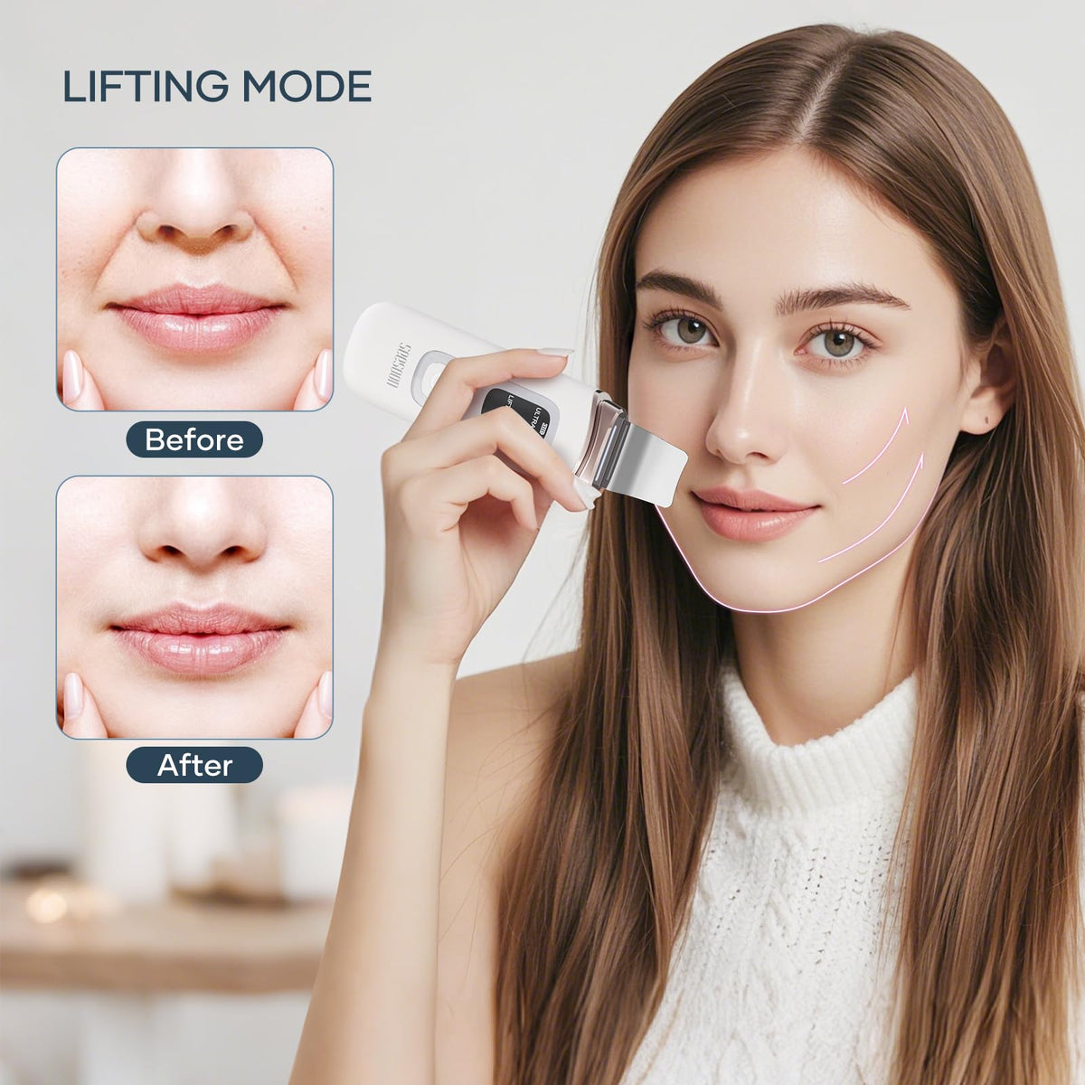 SEESOON Face Scrubber Exfoliator Skin Scrubber Face Spatula - seesoon Official Imagery - 4