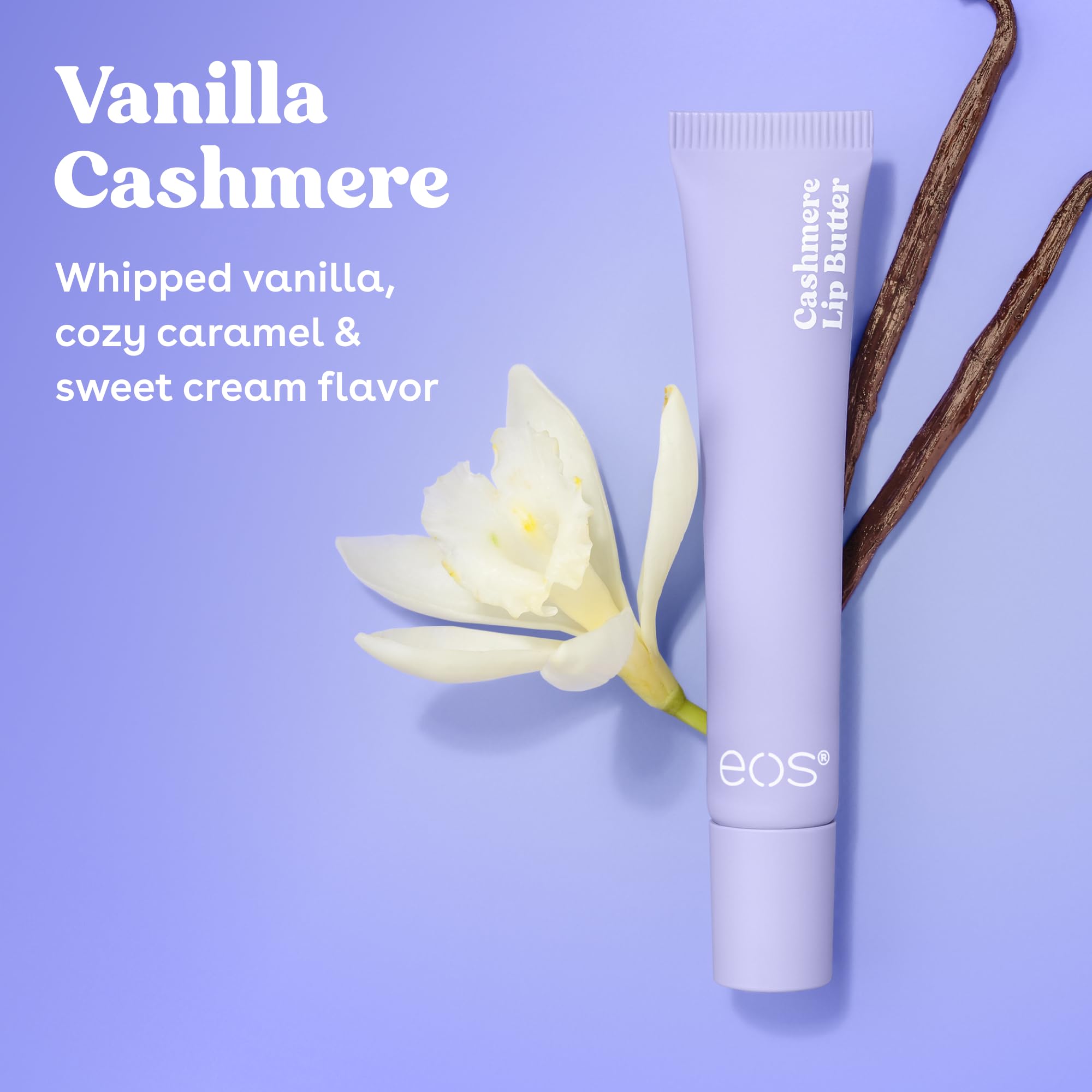 eos Lip Butter- Vanilla Cashmere, Peptide Lip Treatment, 0.35 oz - eos Official Product View 3