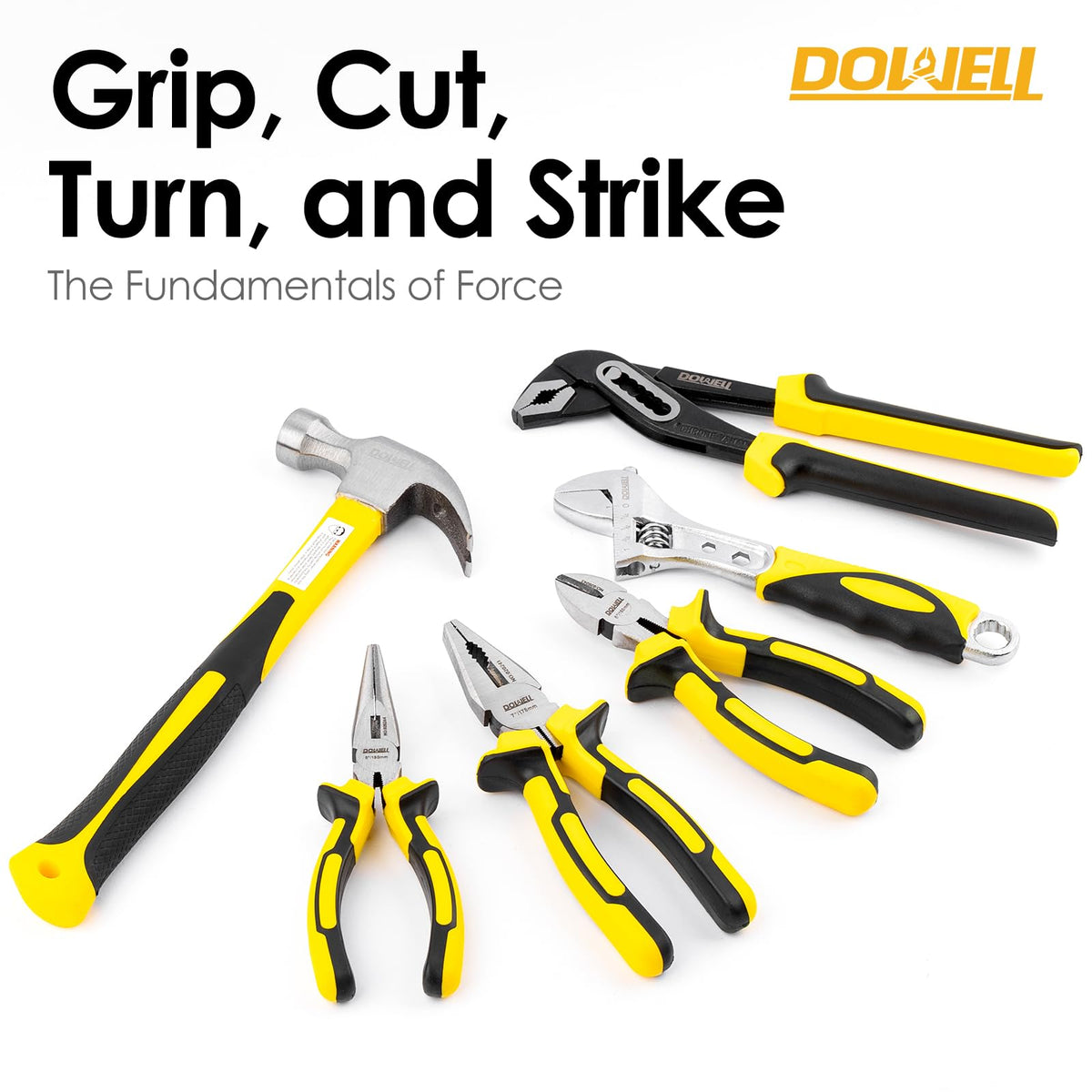 DOWELL Tool Set 62PCS Tool Kit Homeowner Wrench Pliers - DOWELL Official Imagery - 7