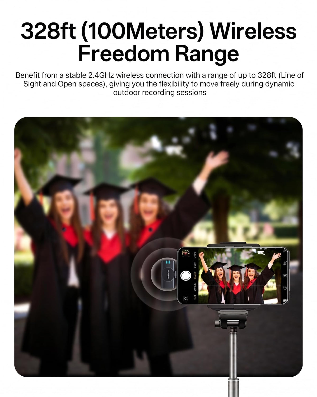 Wireless Lavalier Microphone for iPhone 17 16 15 14 iPad - KASOHQEE Official Imagery - 7