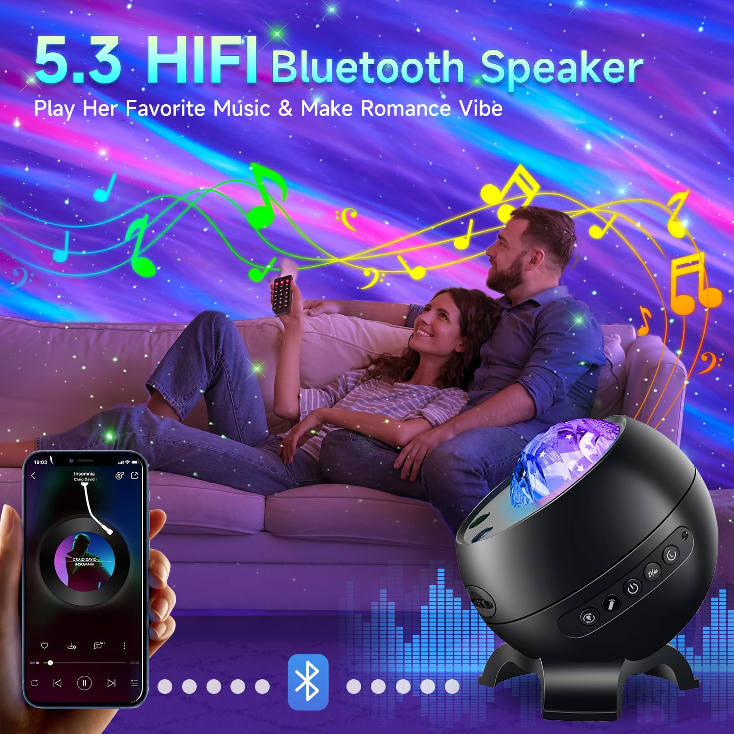 Staryou LED Light Gifts Home Decor Light Projector with 375 Effec by Staryou - Angle View 6