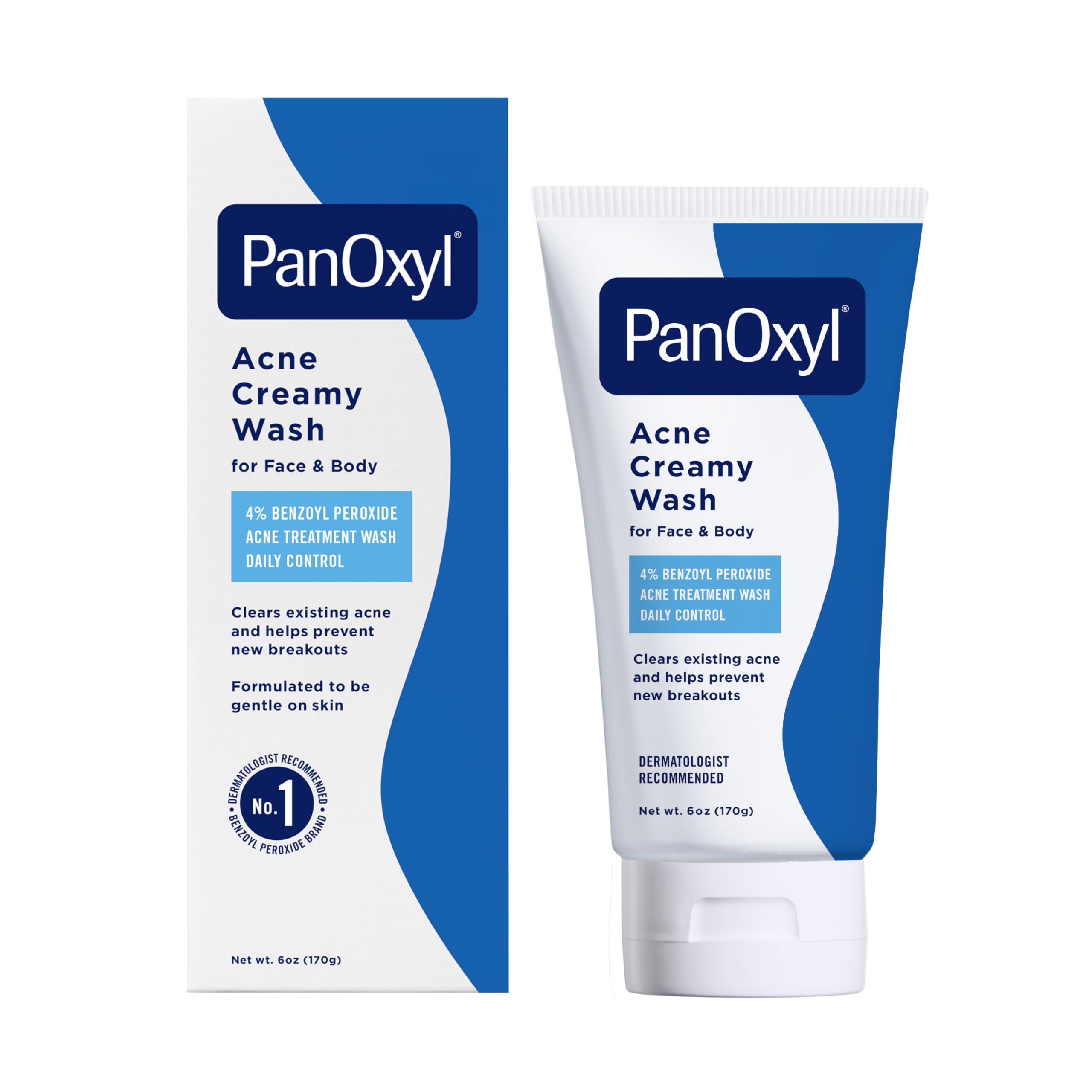 PanOxyl Antimicrobial Acne Creamy Wash, 4% Benzoyl Peroxide, 6 Ounce - PanOxyl Official Product View 2