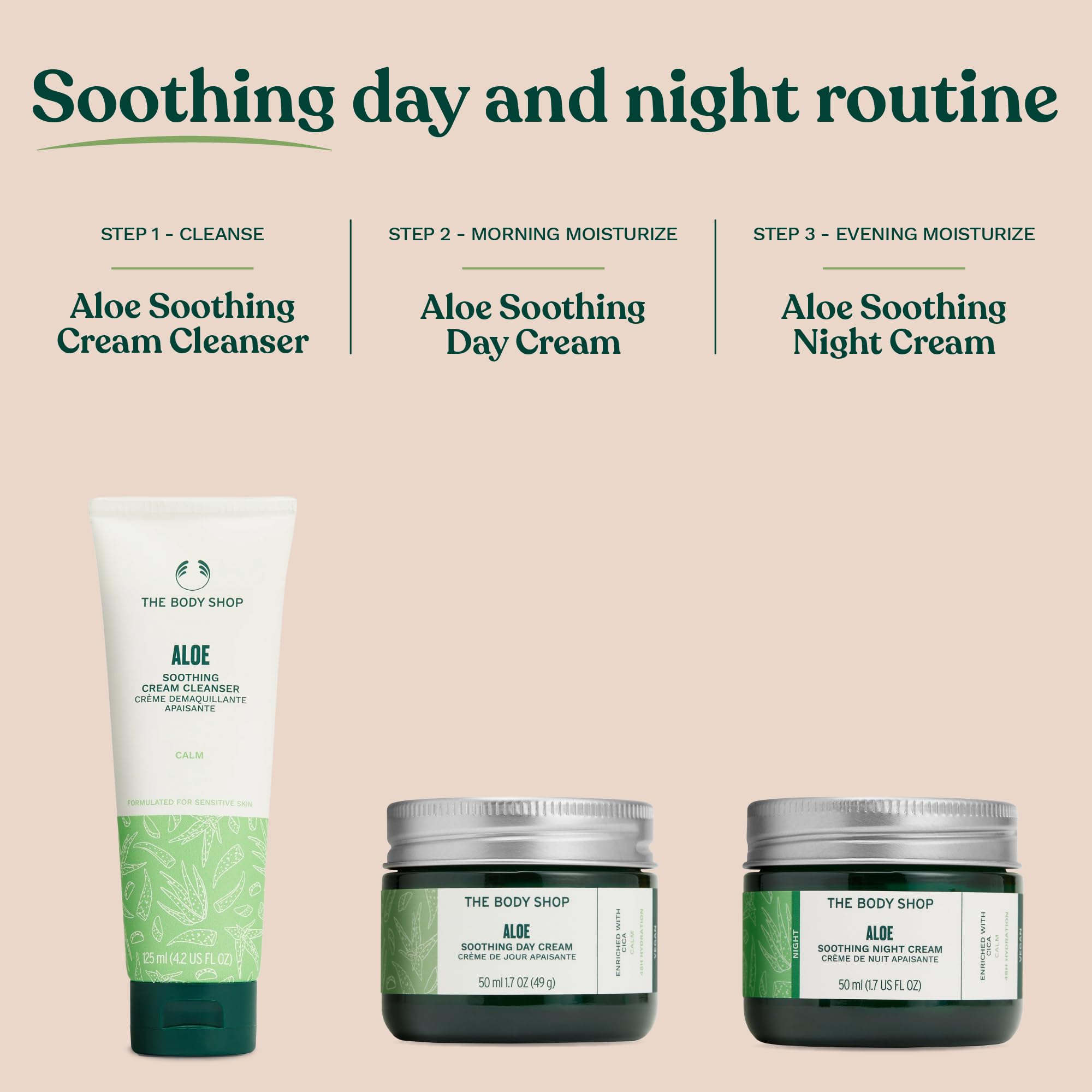 The Body Shop Aloe Vera Day Cream, For Sensitive Skin, Vegan, 50ml